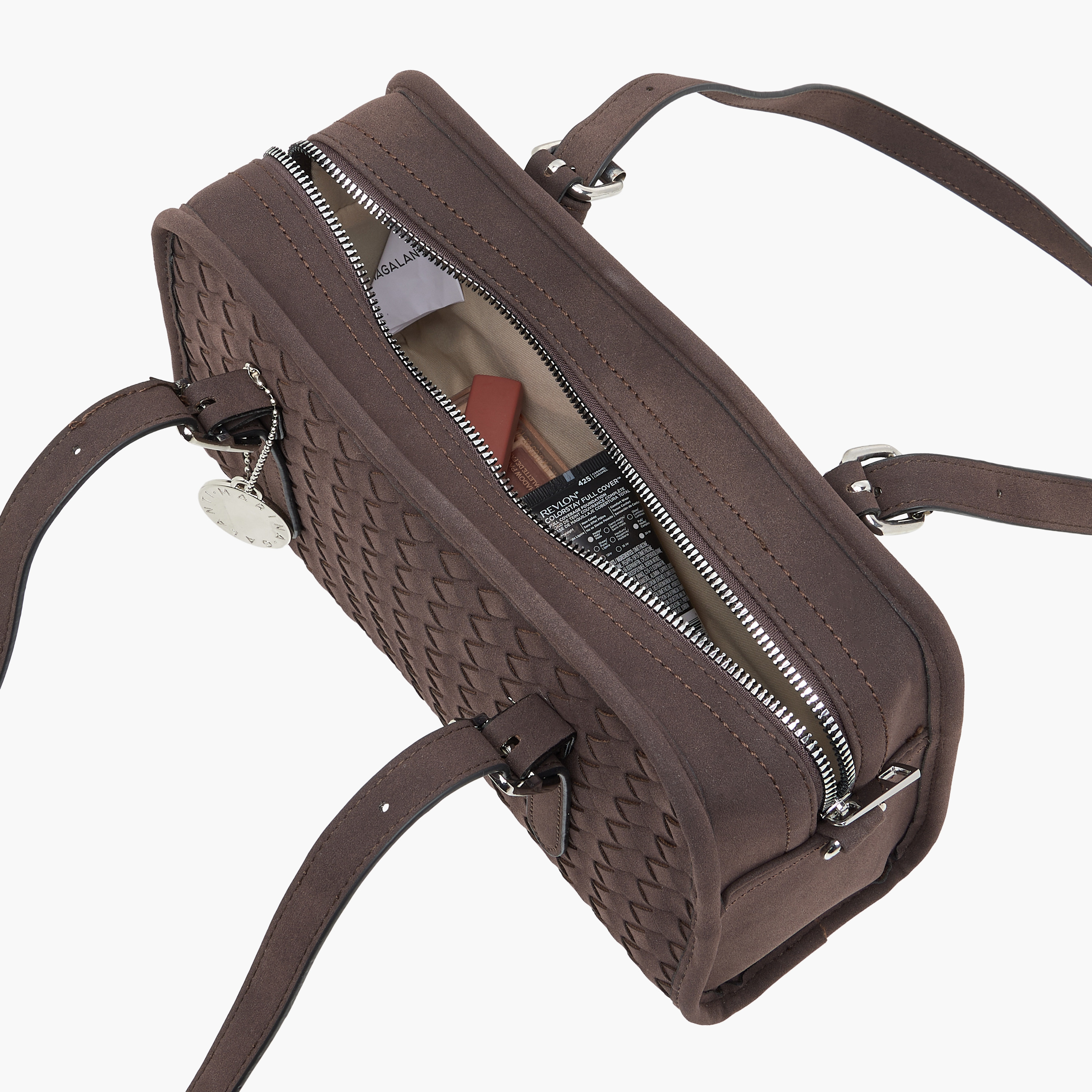 Marina Galanti Weave Textured Crossbody Bag with Detachable Strap-women-bagsandwallets-handbags-image-9