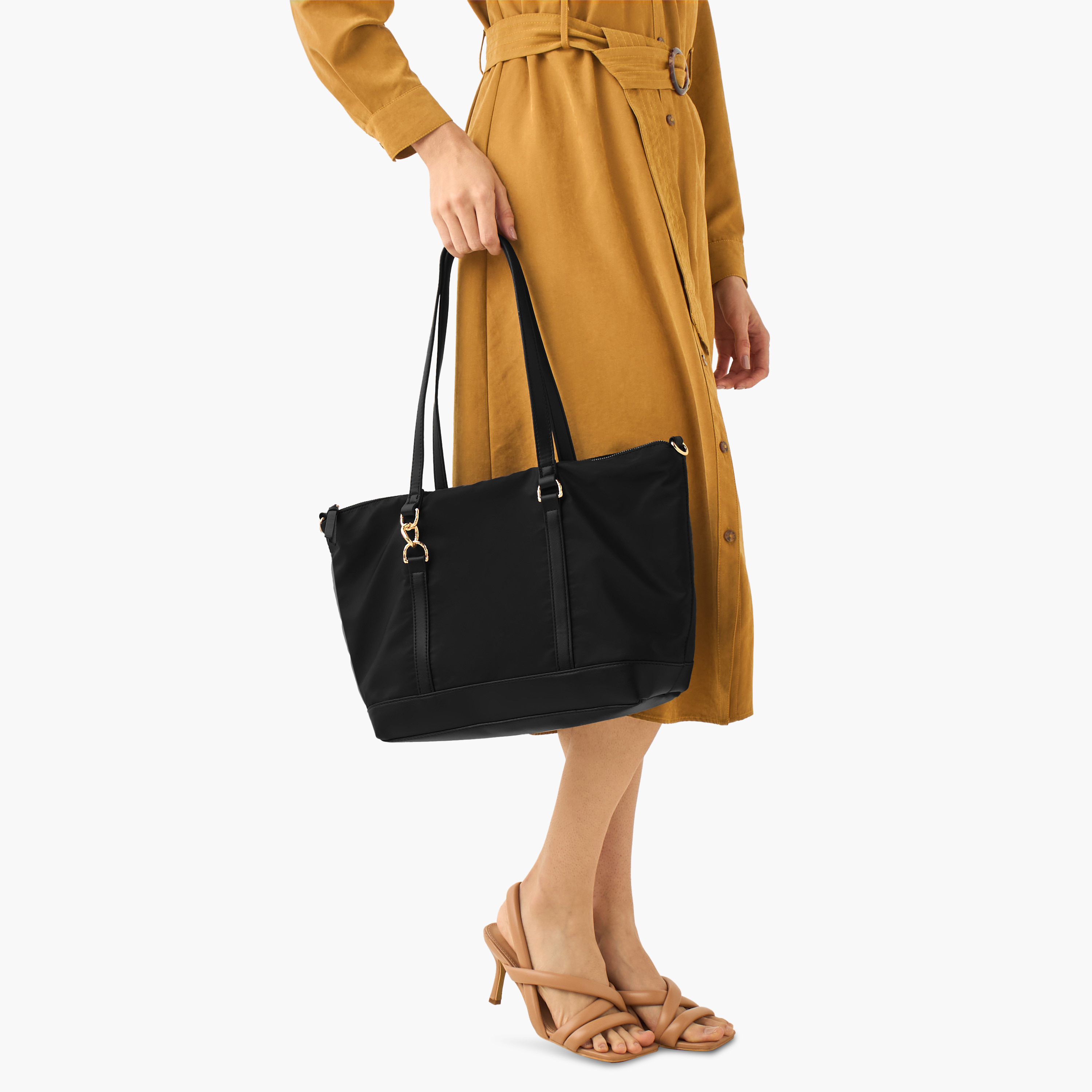 شنطة توتي سادة بحزام قابل للفصل من مارينا جالانتي-women-bagsandwallets-handbags-image-8