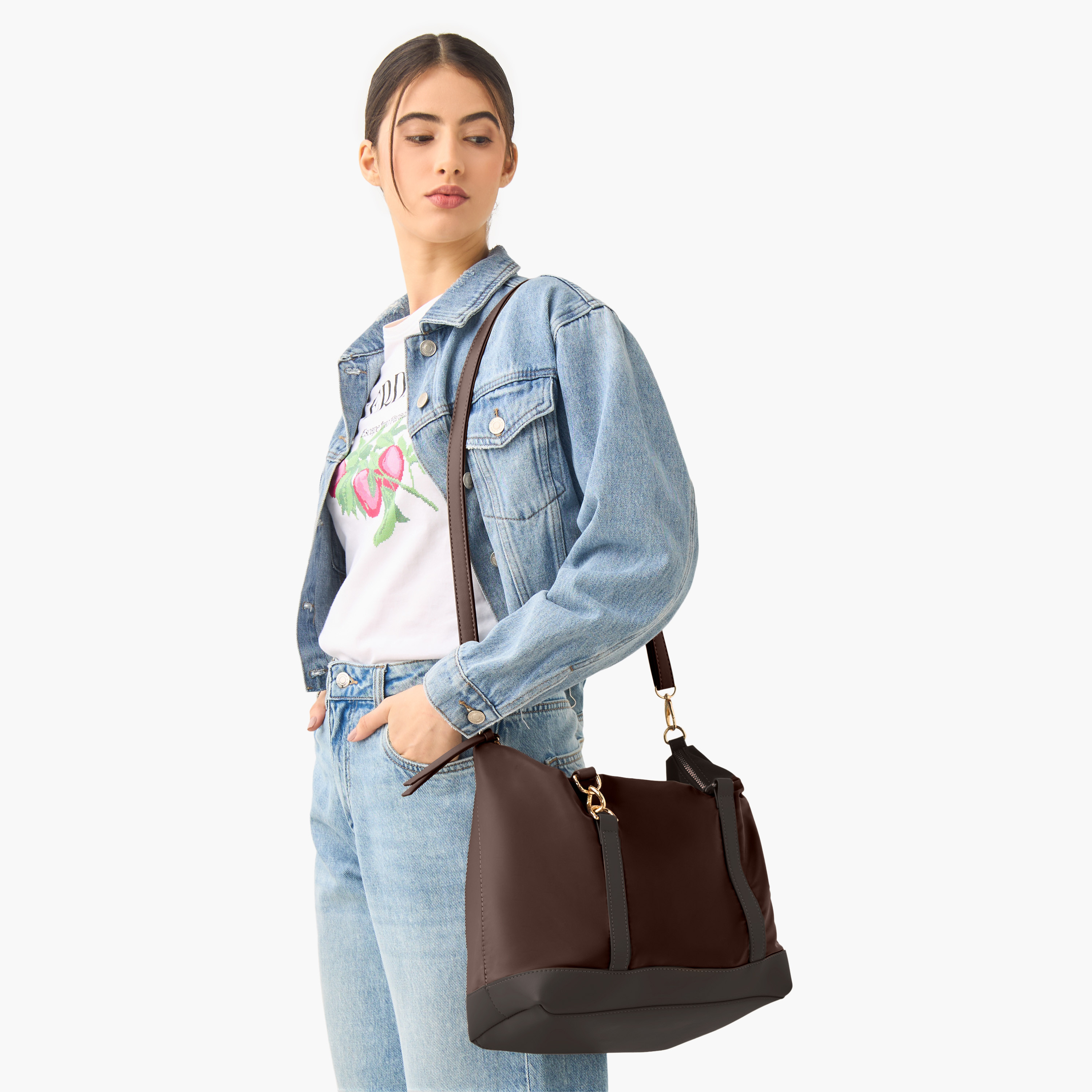 شنطة تسويق بارزة الملمس بحزام قابل للفصل من مارينا جالانتي-women-bagsandwallets-handbags-image-8