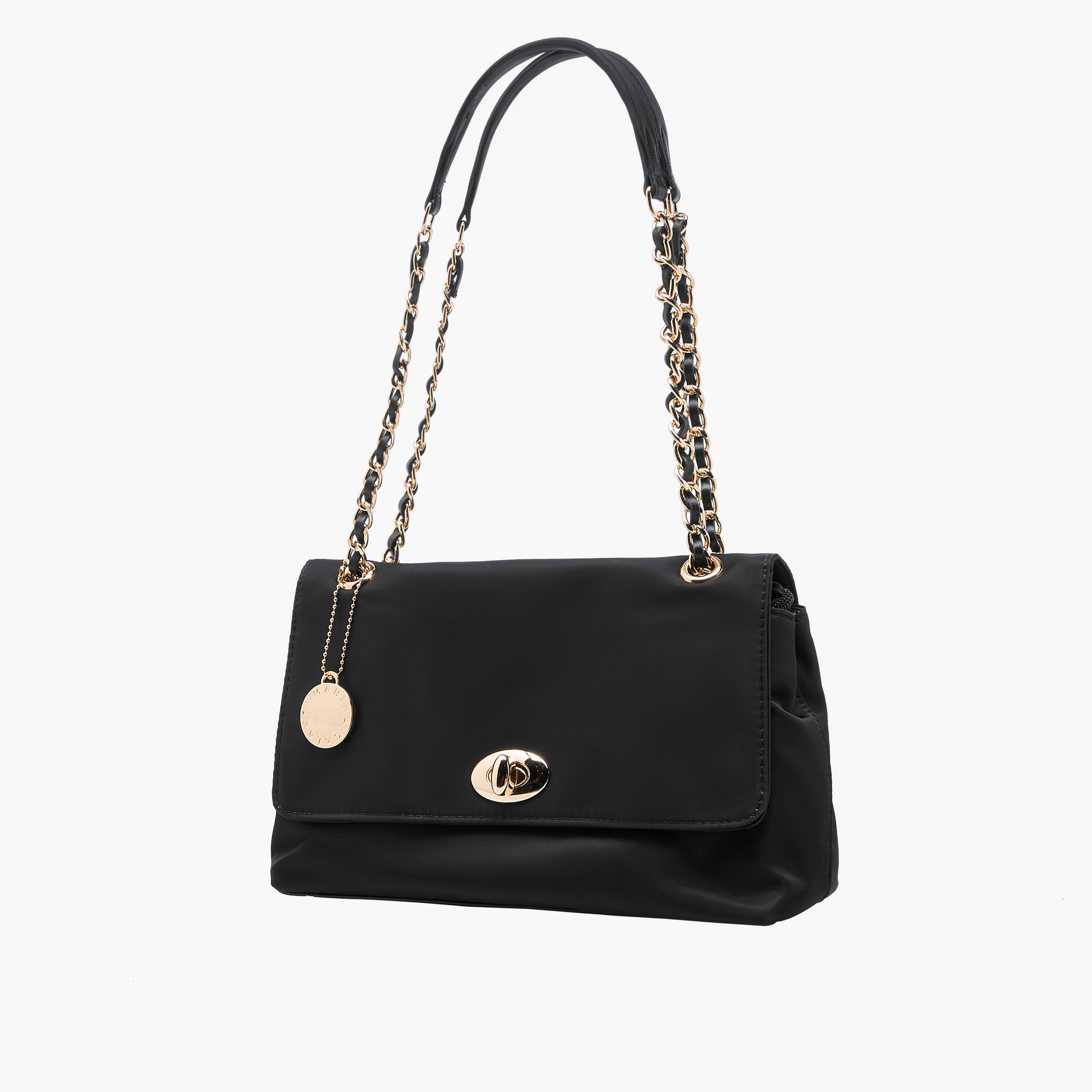 Marina Galanti Solid Crossbody Bag with Twist Lock Closure-women-bagsandwallets-handbags-image-3