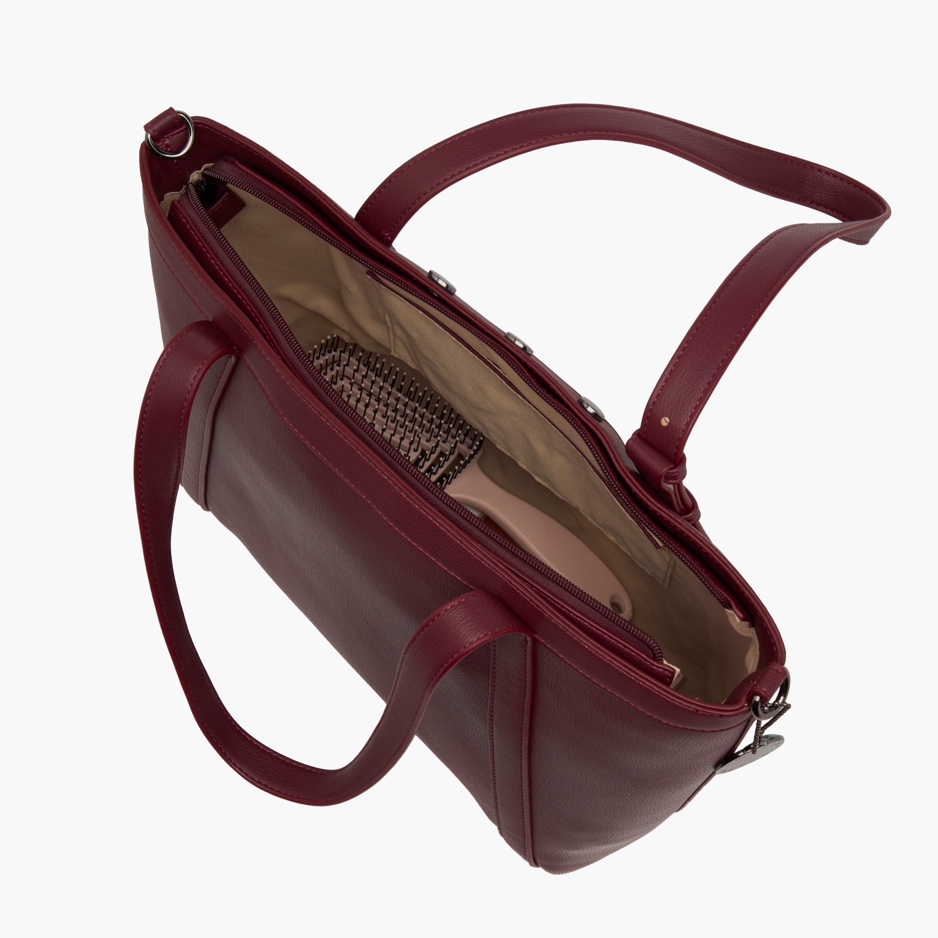 Marina Galanti Stud Detail Tote Bag with Zip Closure-women-bagsandwallets-handbags-image-9
