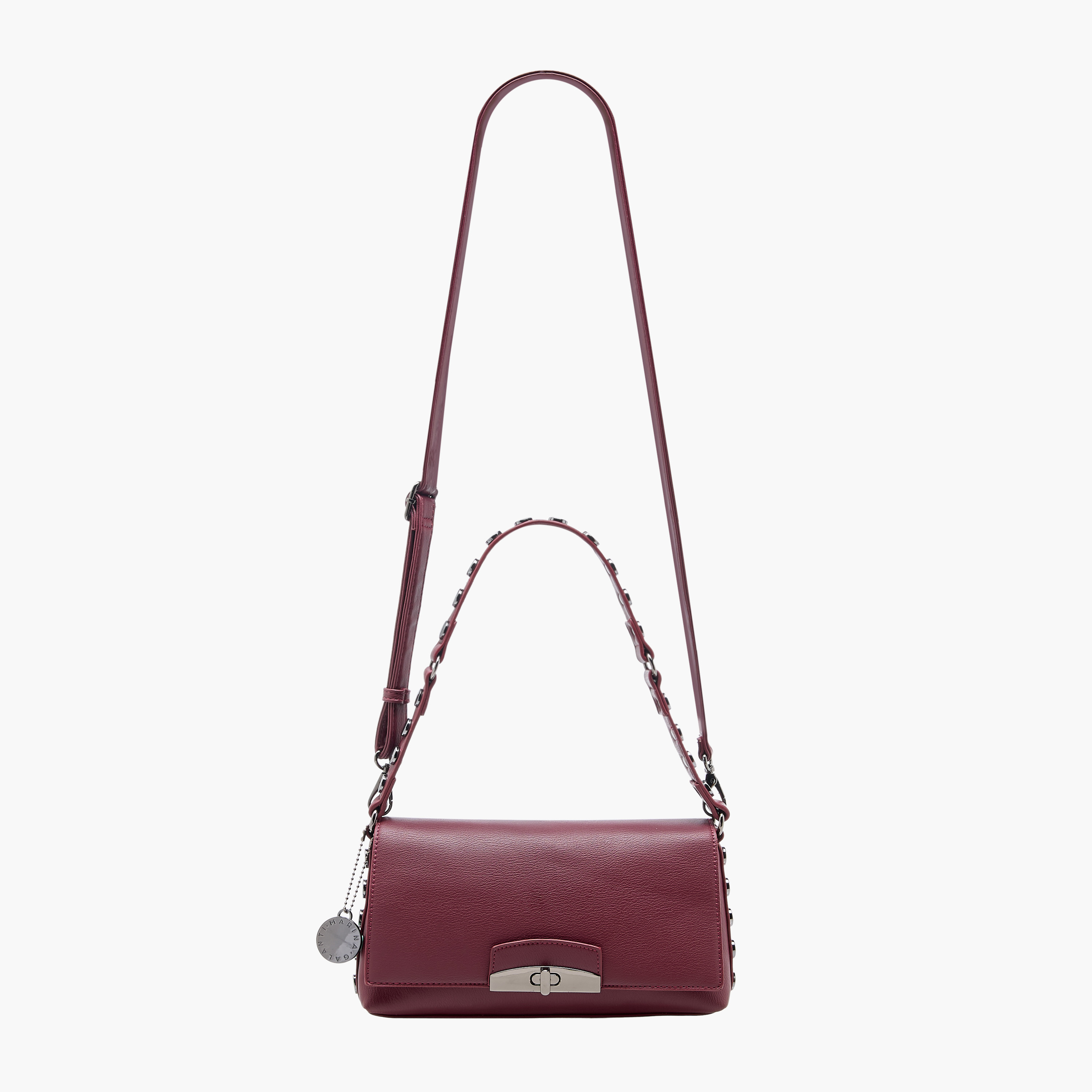 Marina Galanti Studded Crossbody Bag with Detachable Strap-women-bagsandwallets-handbags-image-3