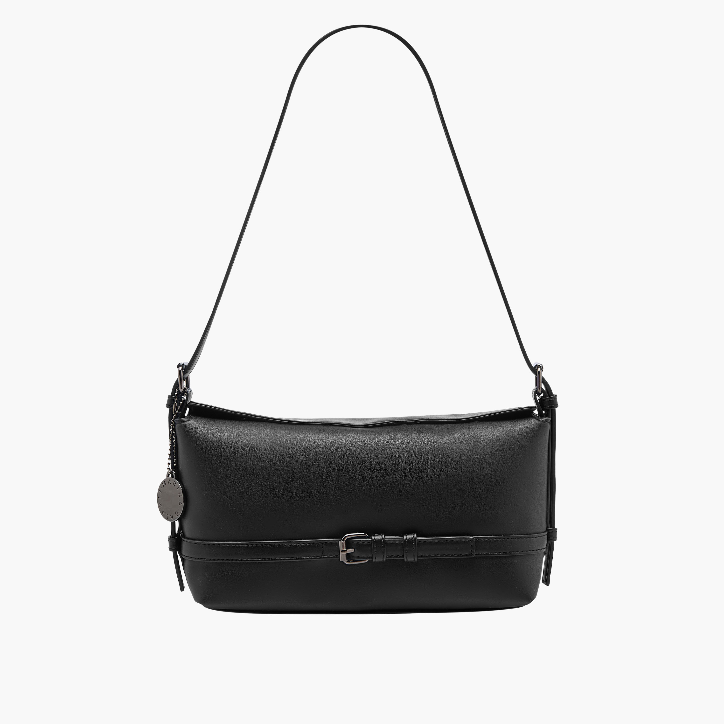 Marina Galanti Buckle Detail Shoulder Bag with Adjustable Strap-women-bagsandwallets-handbags-image-1