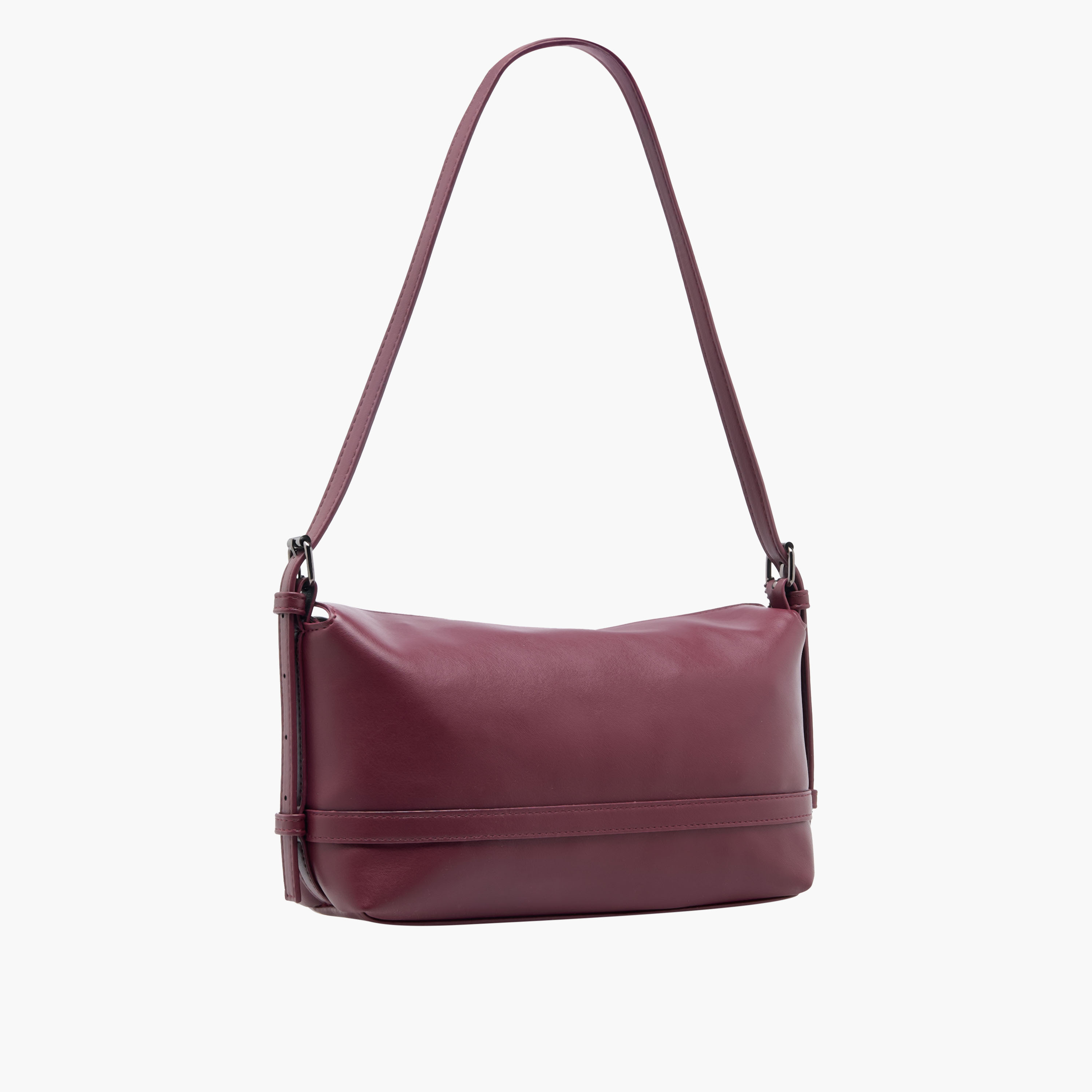 Marina Galanti Buckle Detail Shoulder Bag with Adjustable Strap-women-bagsandwallets-handbags-image-4