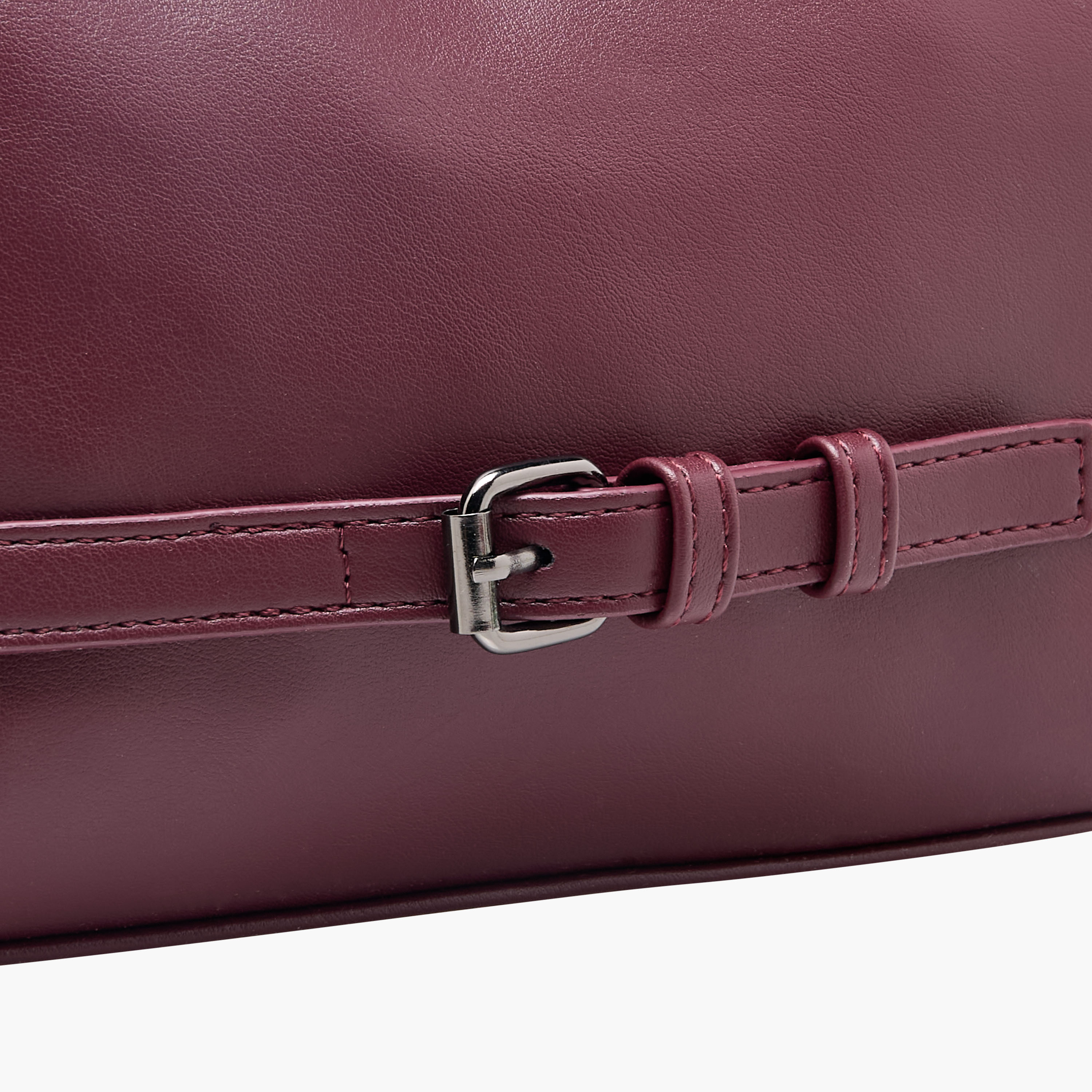Marina Galanti Buckle Detail Shoulder Bag with Adjustable Strap-women-bagsandwallets-handbags-image-5