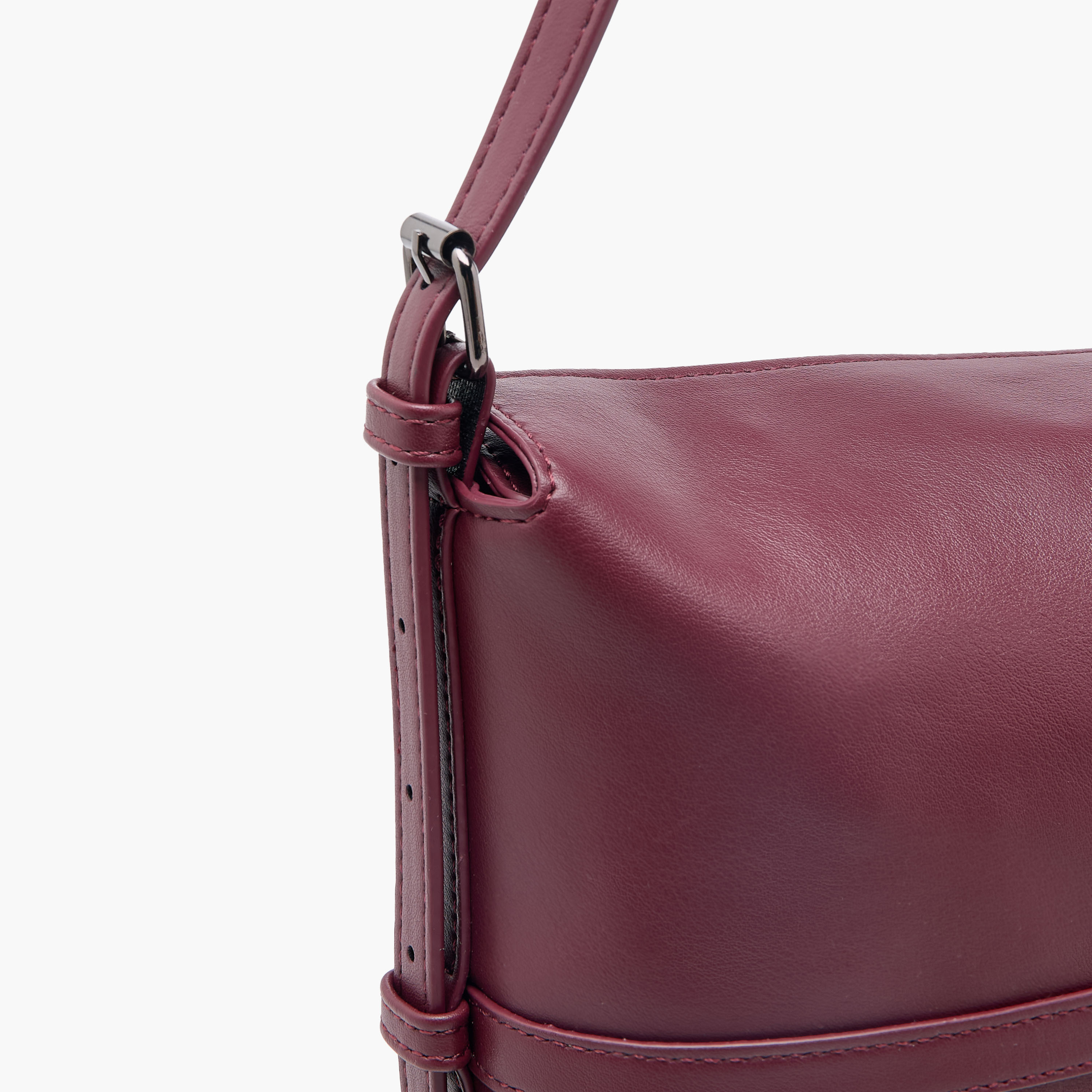 Marina Galanti Buckle Detail Shoulder Bag with Adjustable Strap-women-bagsandwallets-handbags-image-6