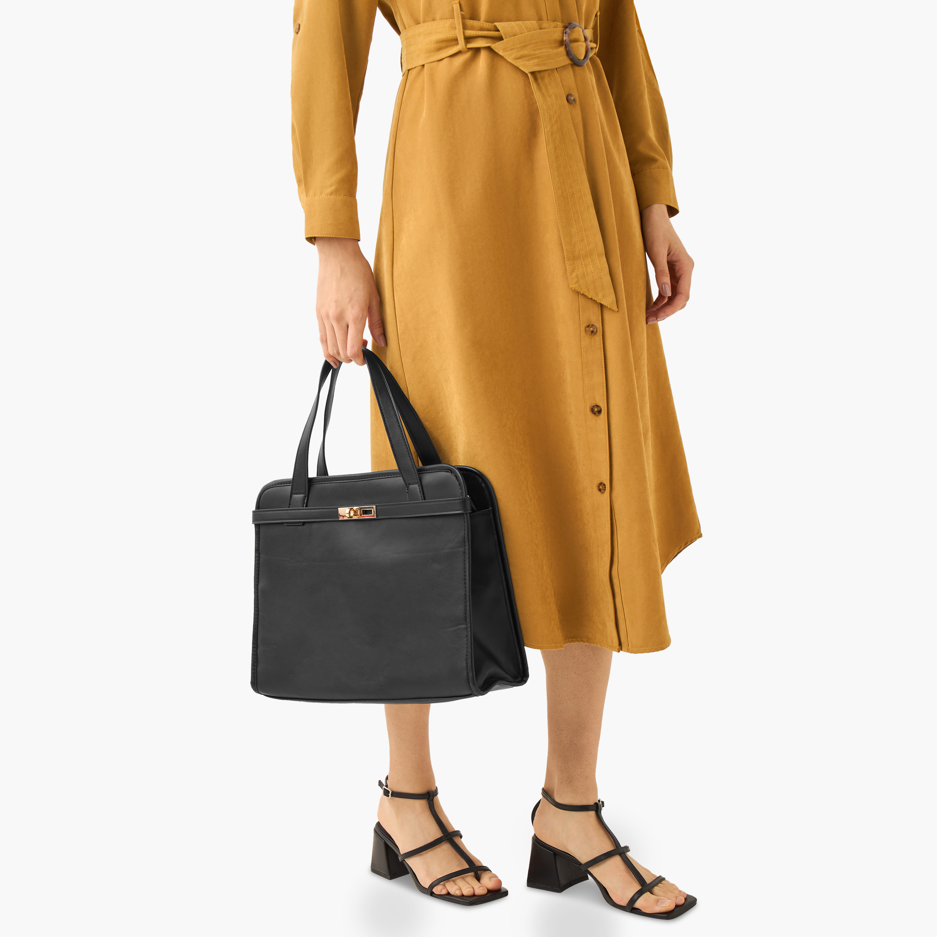Marina Galanti Textured Tote Bag with Double Handle-women-bagsandwallets-handbags-image-8