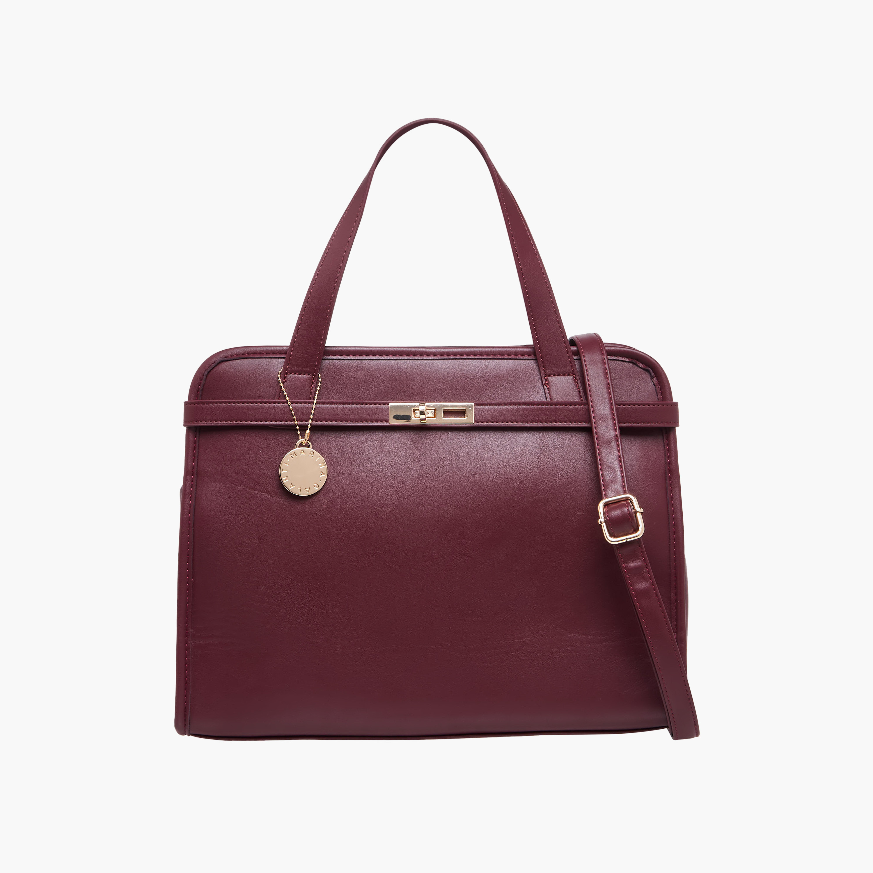 Marina Galanti Charm Detail Tote Bag with Detachable Strap-women-bagsandwallets-handbags-image-1