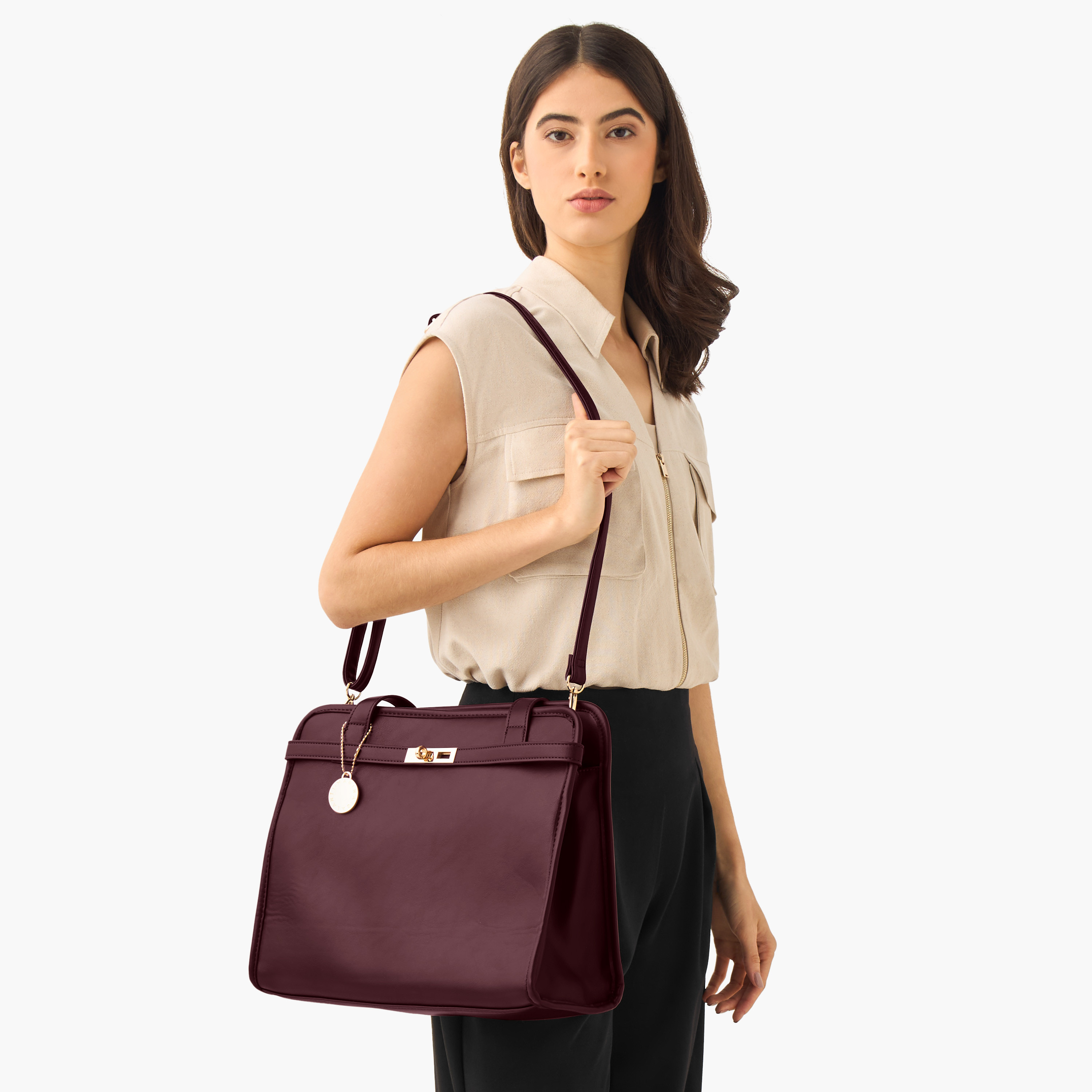 Marina Galanti Charm Detail Tote Bag with Detachable Strap-women-bagsandwallets-handbags-image-8