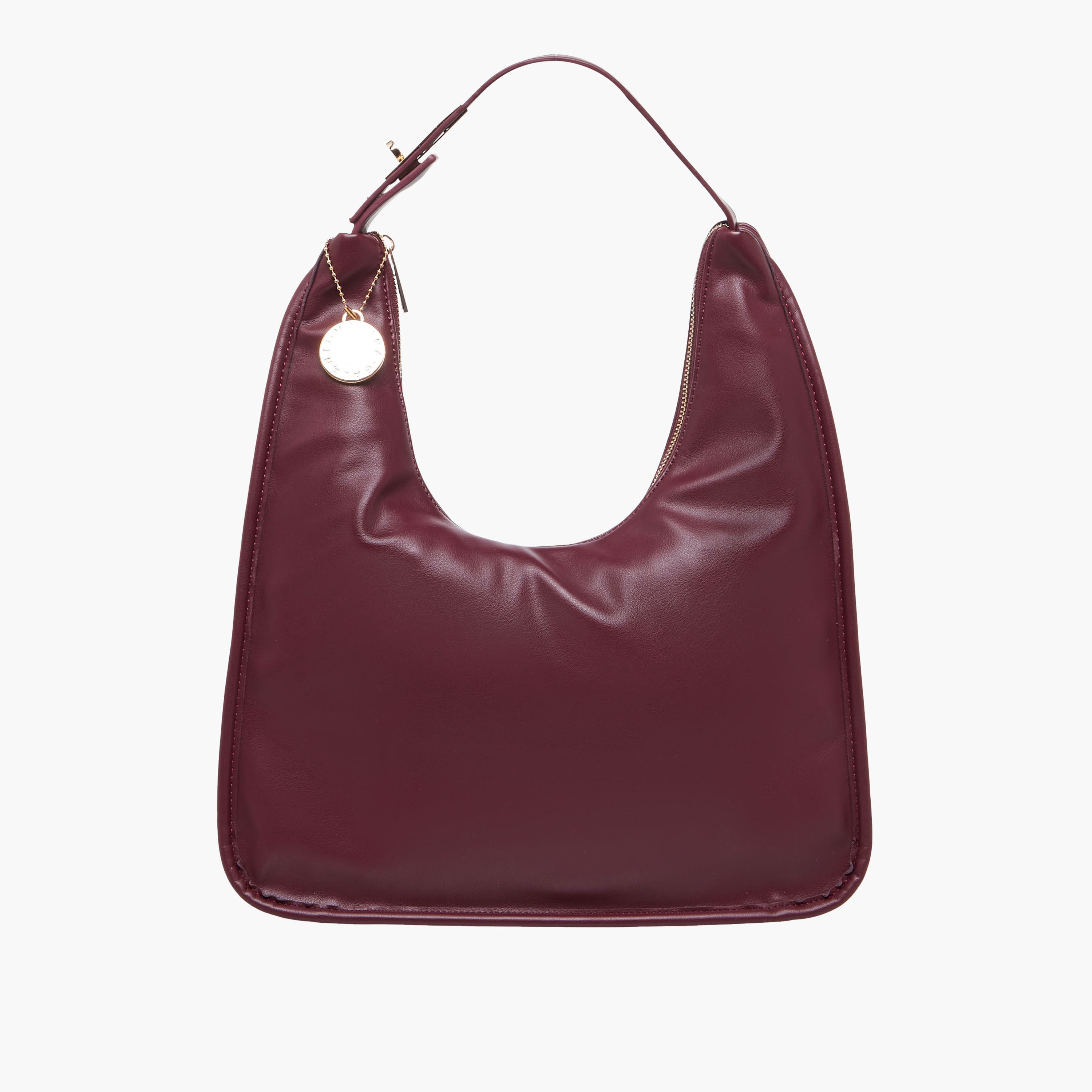 شنطة هوبو سادة بسحاب إغلاق من مارينا جالانتي-women-bagsandwallets-handbags-image-1