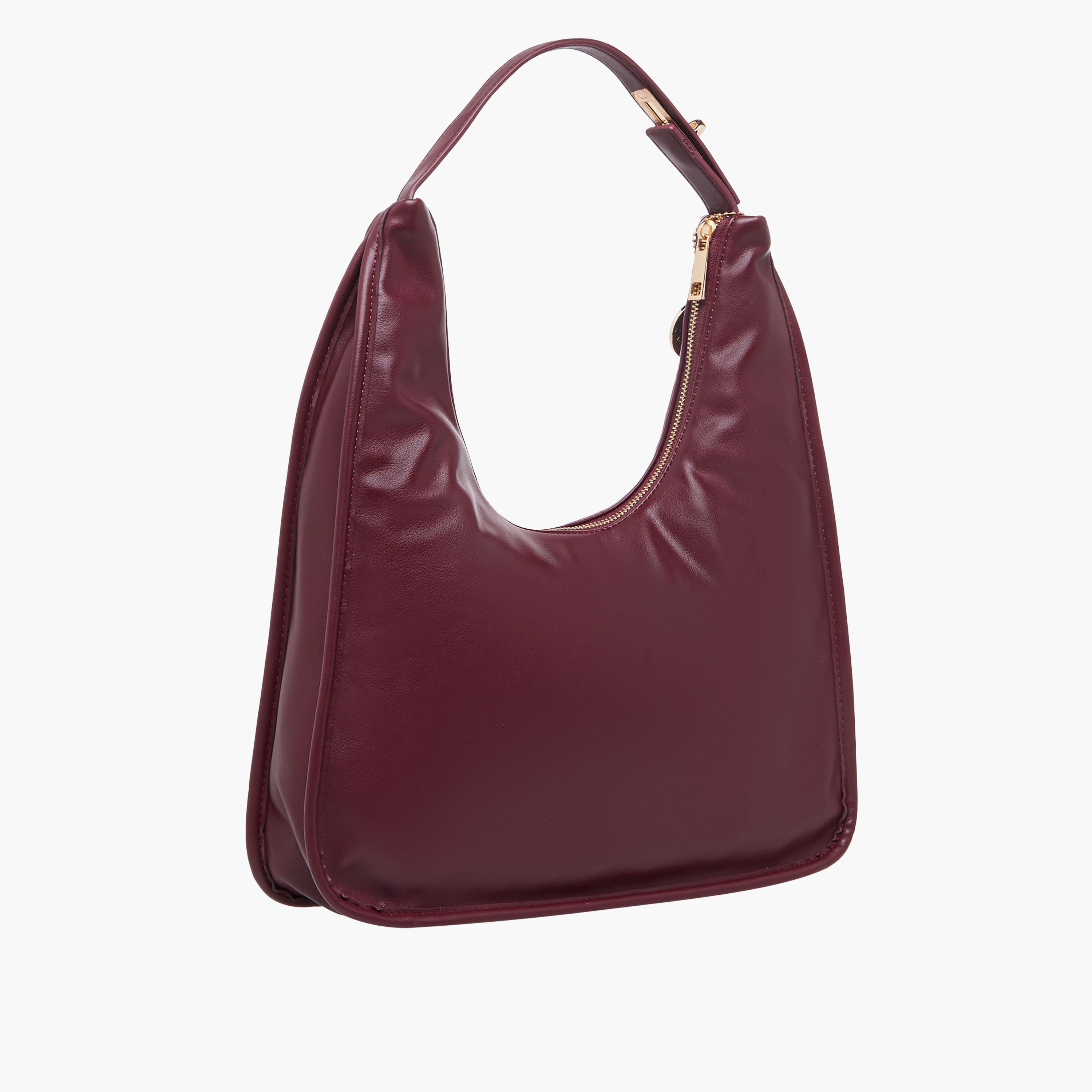 شنطة هوبو سادة بسحاب إغلاق من مارينا جالانتي-women-bagsandwallets-handbags-image-4