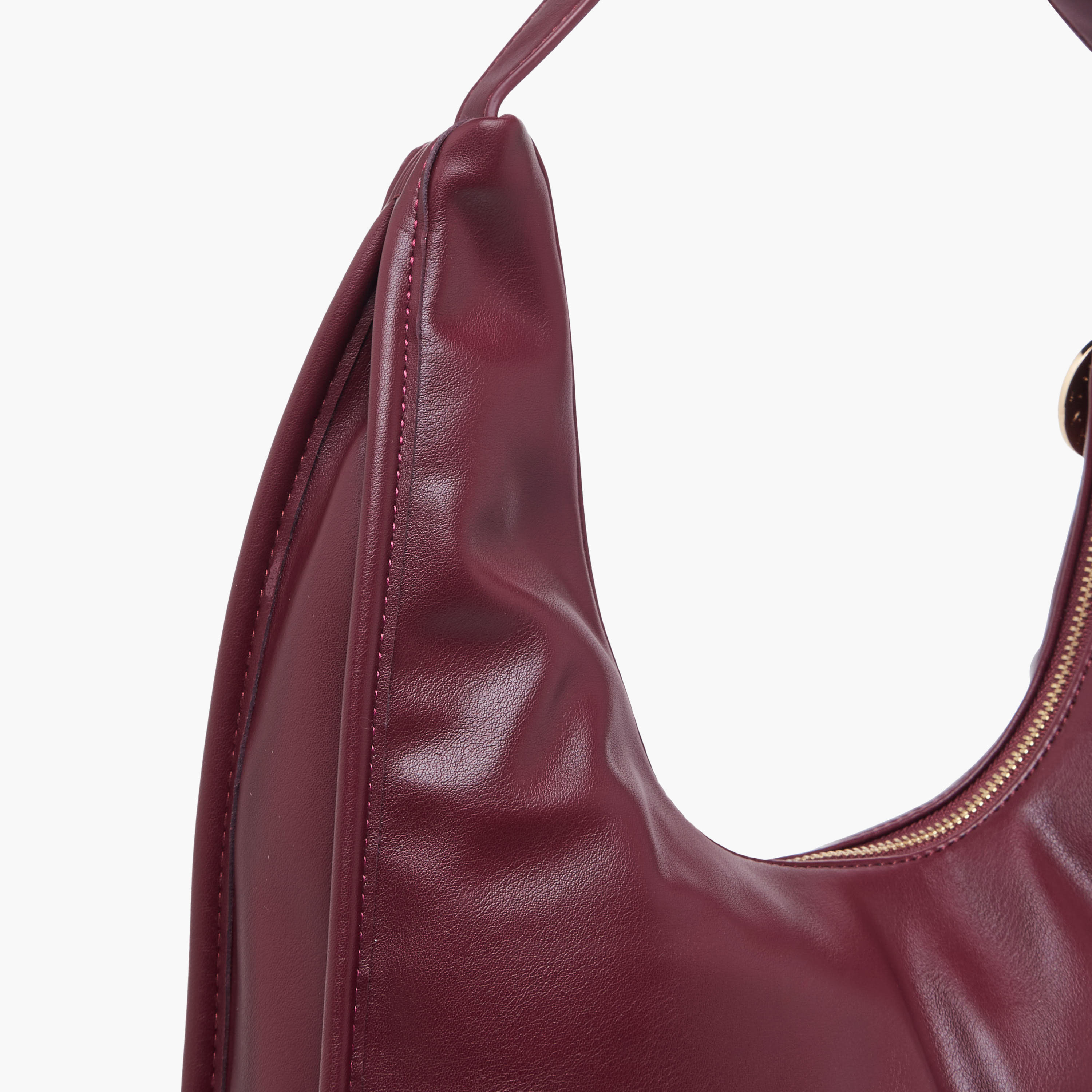 شنطة هوبو سادة بسحاب إغلاق من مارينا جالانتي-women-bagsandwallets-handbags-image-6