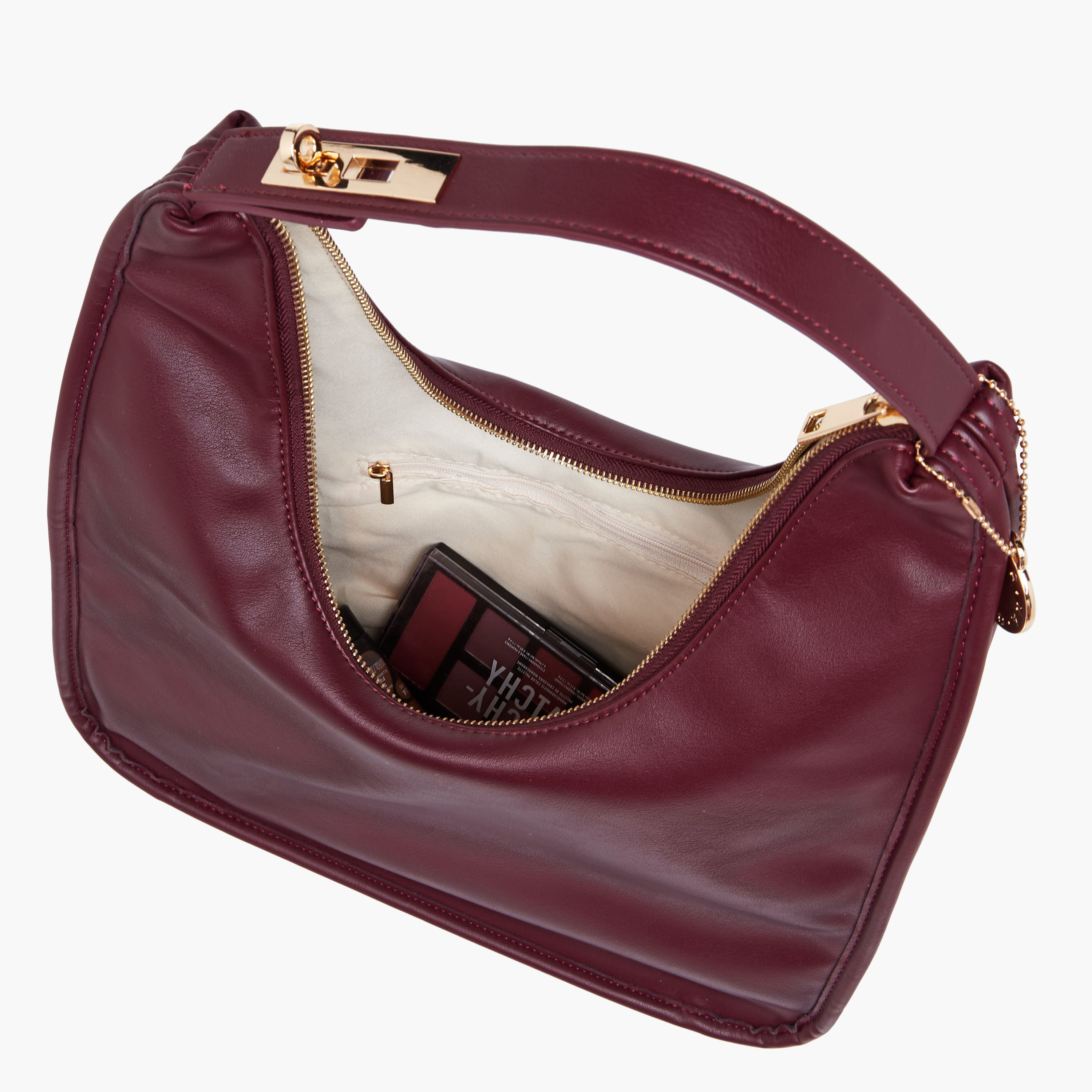 شنطة هوبو سادة بسحاب إغلاق من مارينا جالانتي-women-bagsandwallets-handbags-image-8