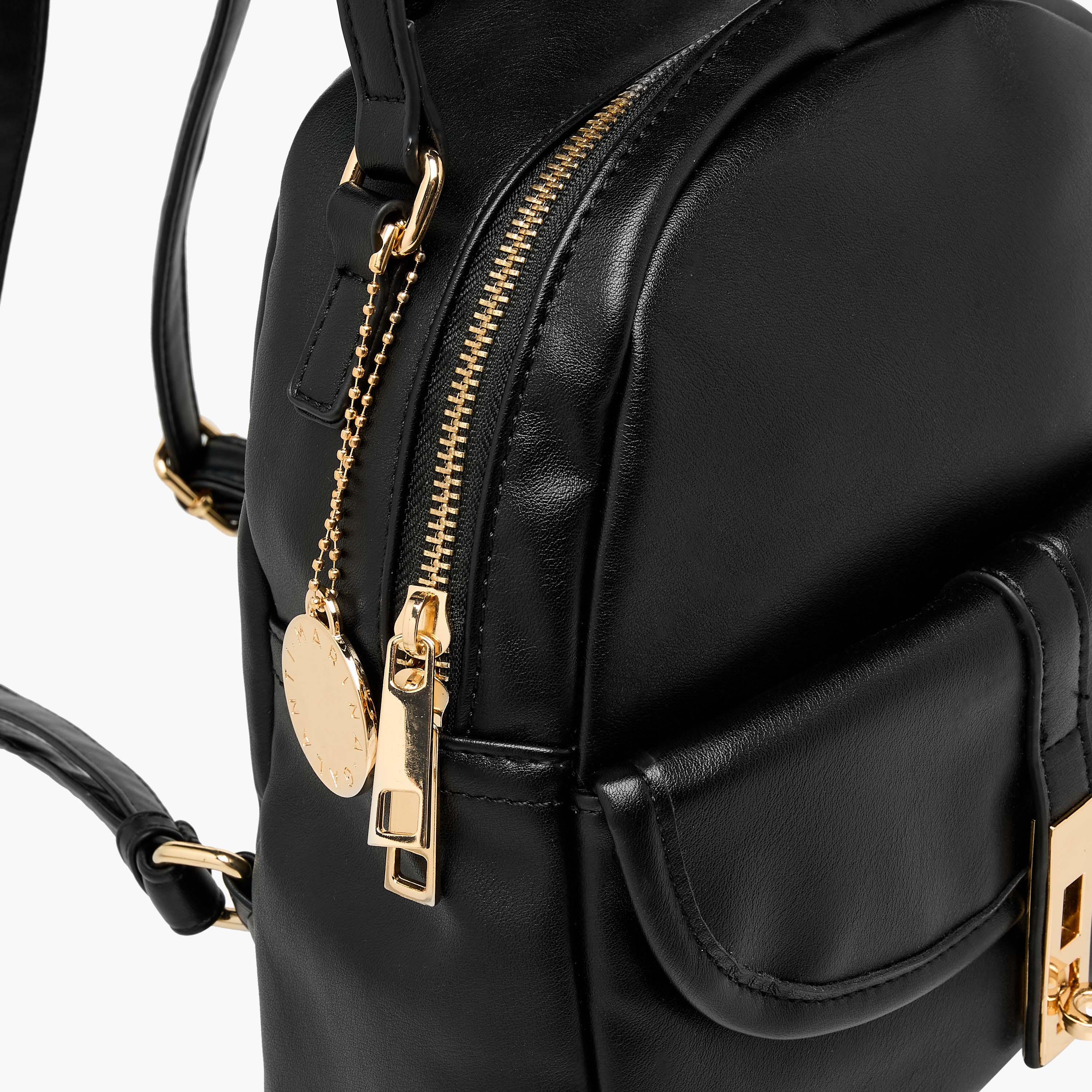 Marina Galanti Solid Backpack with Adjustable Straps-women-bagsandwallets-backpacks-image-6