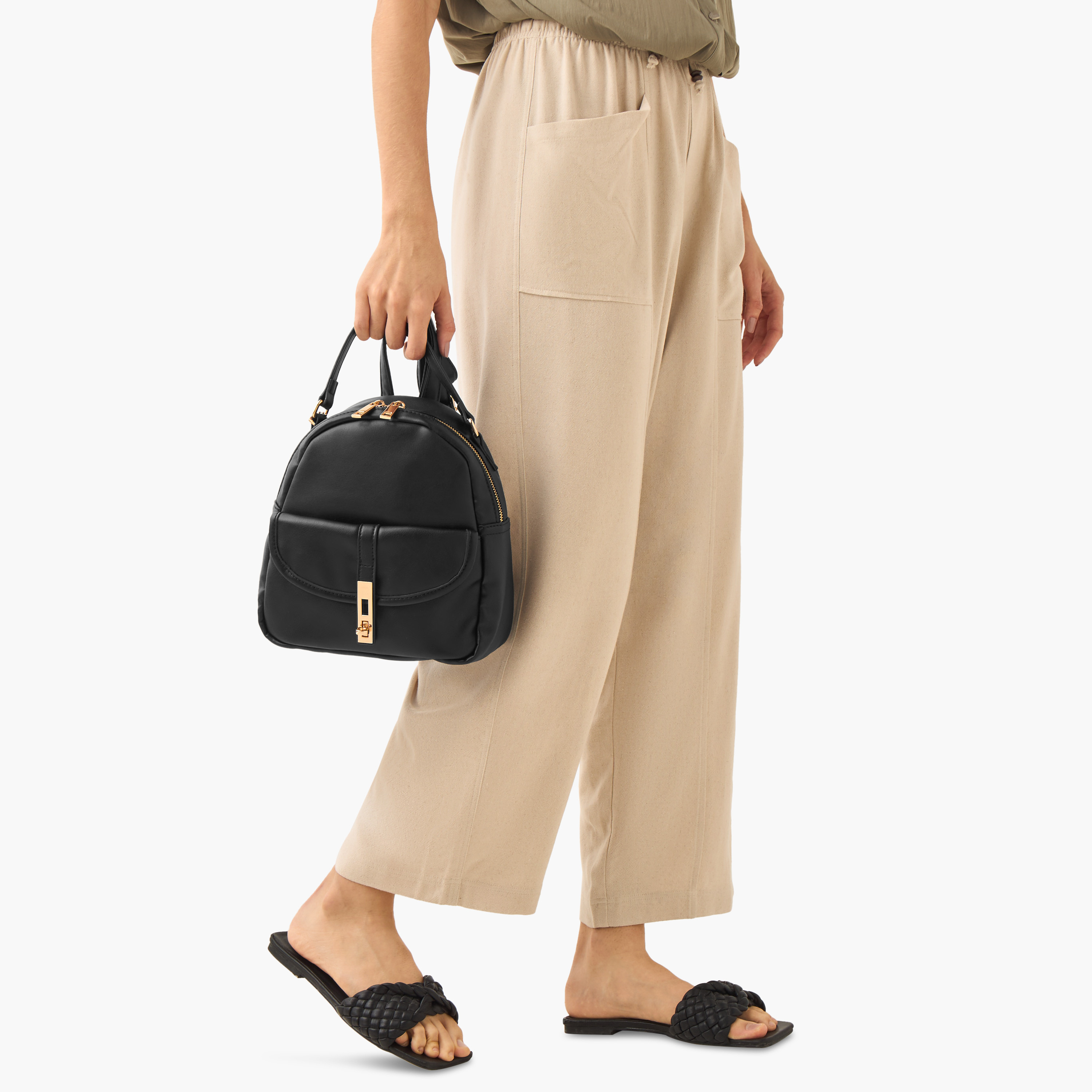 Marina Galanti Solid Backpack with Adjustable Straps-women-bagsandwallets-backpacks-image-8