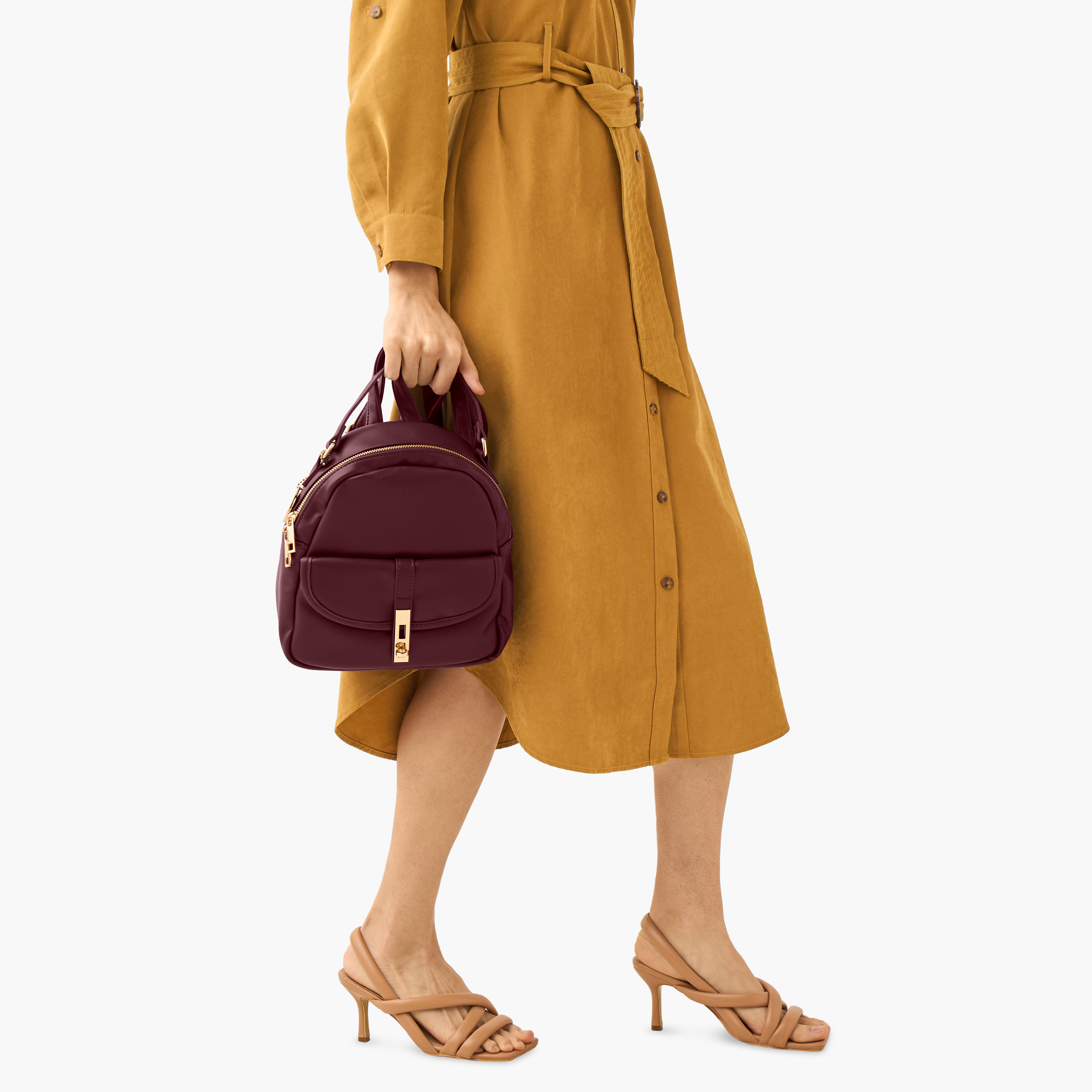 Marina Galanti Solid Backpack with Adjustable Straps-women-bagsandwallets-backpacks-image-8