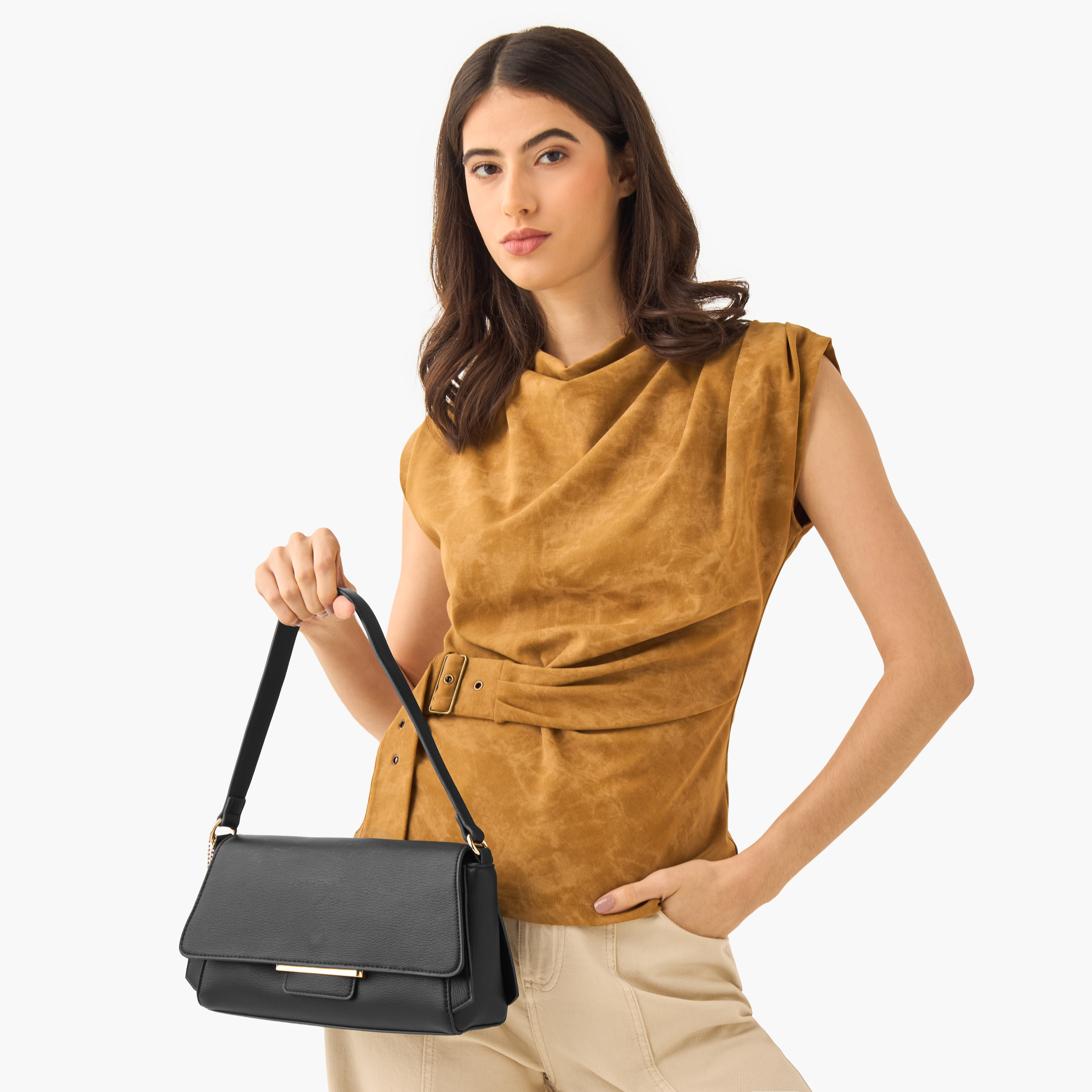 Marina Galanti Charm Detail Crossbody Bag with Detachable Strap-women-bagsandwallets-handbags-image-2