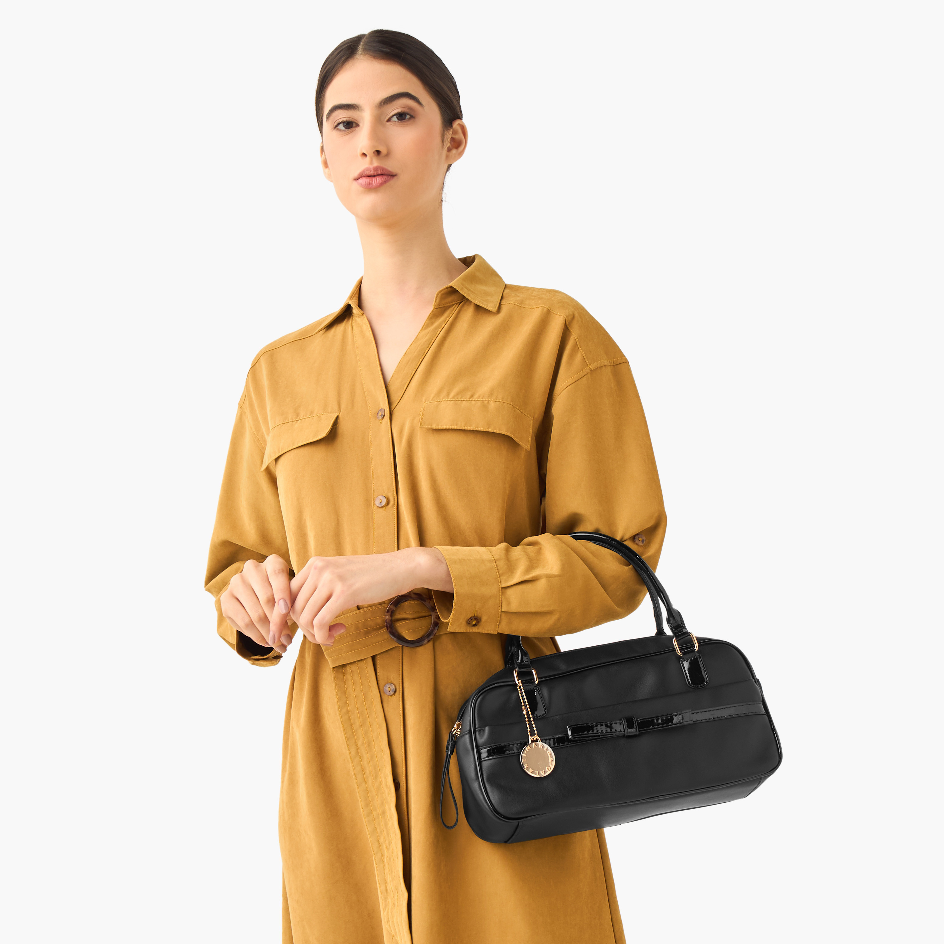 Marina Galanti Solid Crossbody Bag with Detachable Strap-women-bagsandwallets-handbags-image-2