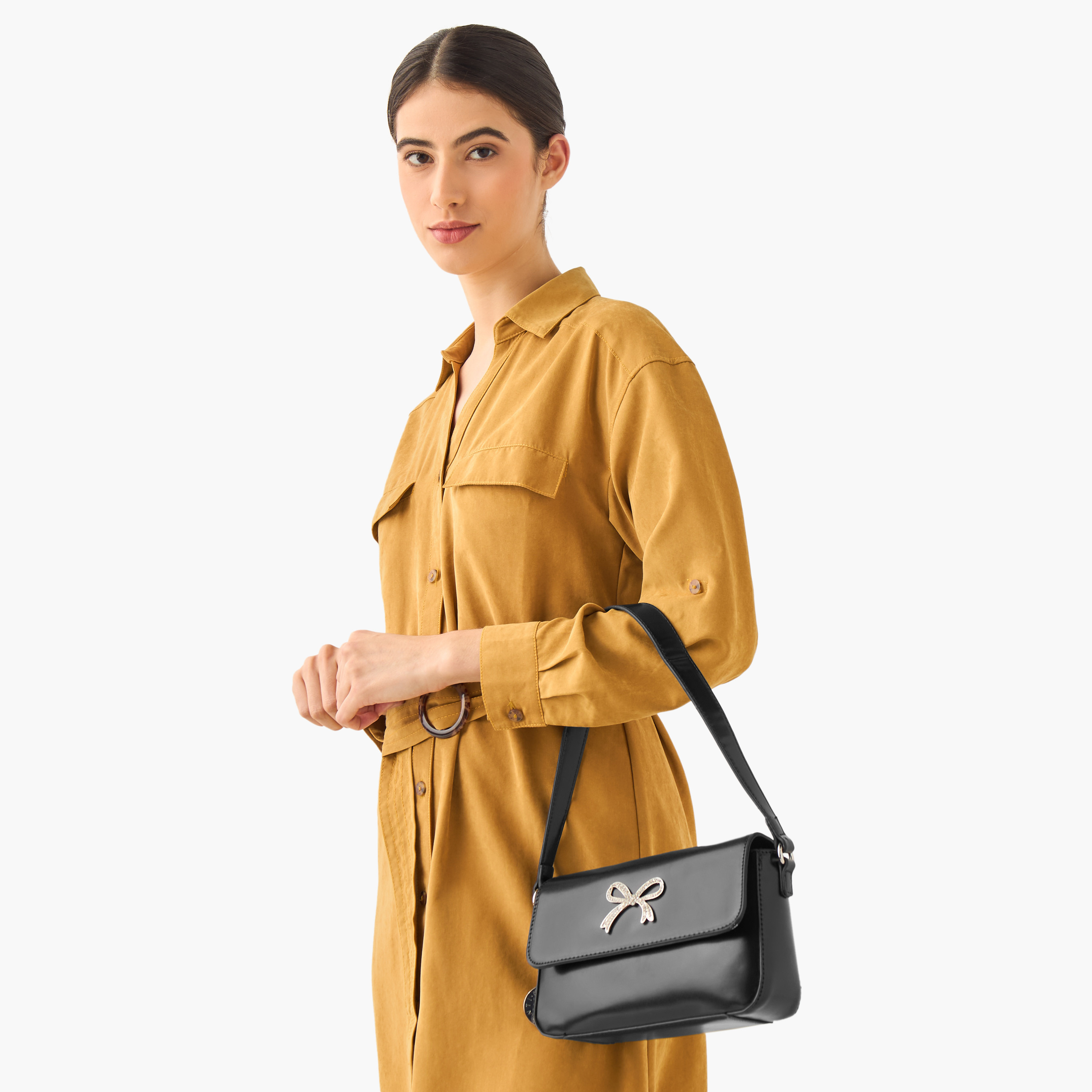 Marina Galanti Embellished Bow Detail Crossbody Bag with Detachable Strap-women-bagsandwallets-handbags-image-2