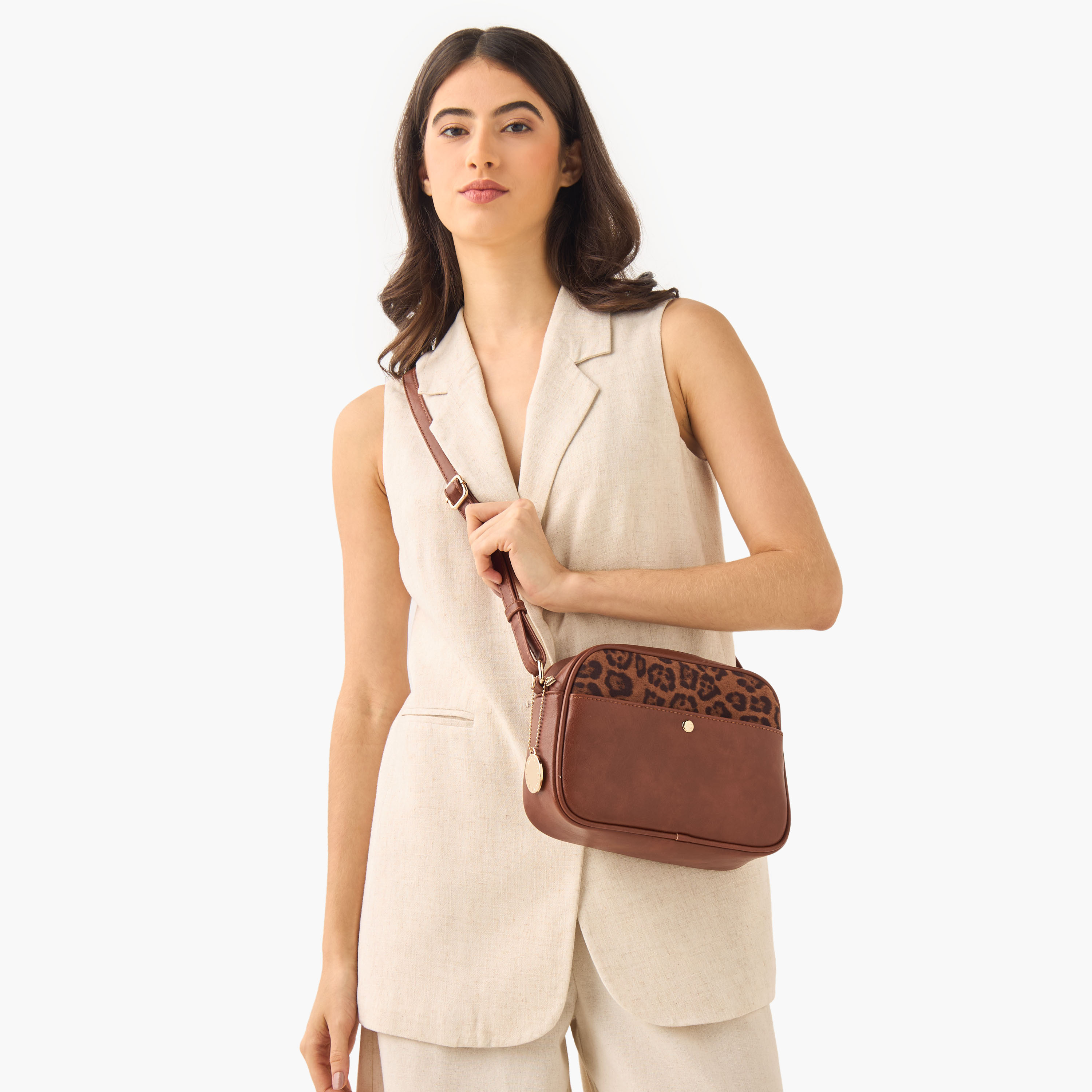 Marina Galanti Animal Textured Crossbody Bag with Adjustable Strap-women-bagsandwallets-handbags-image-2