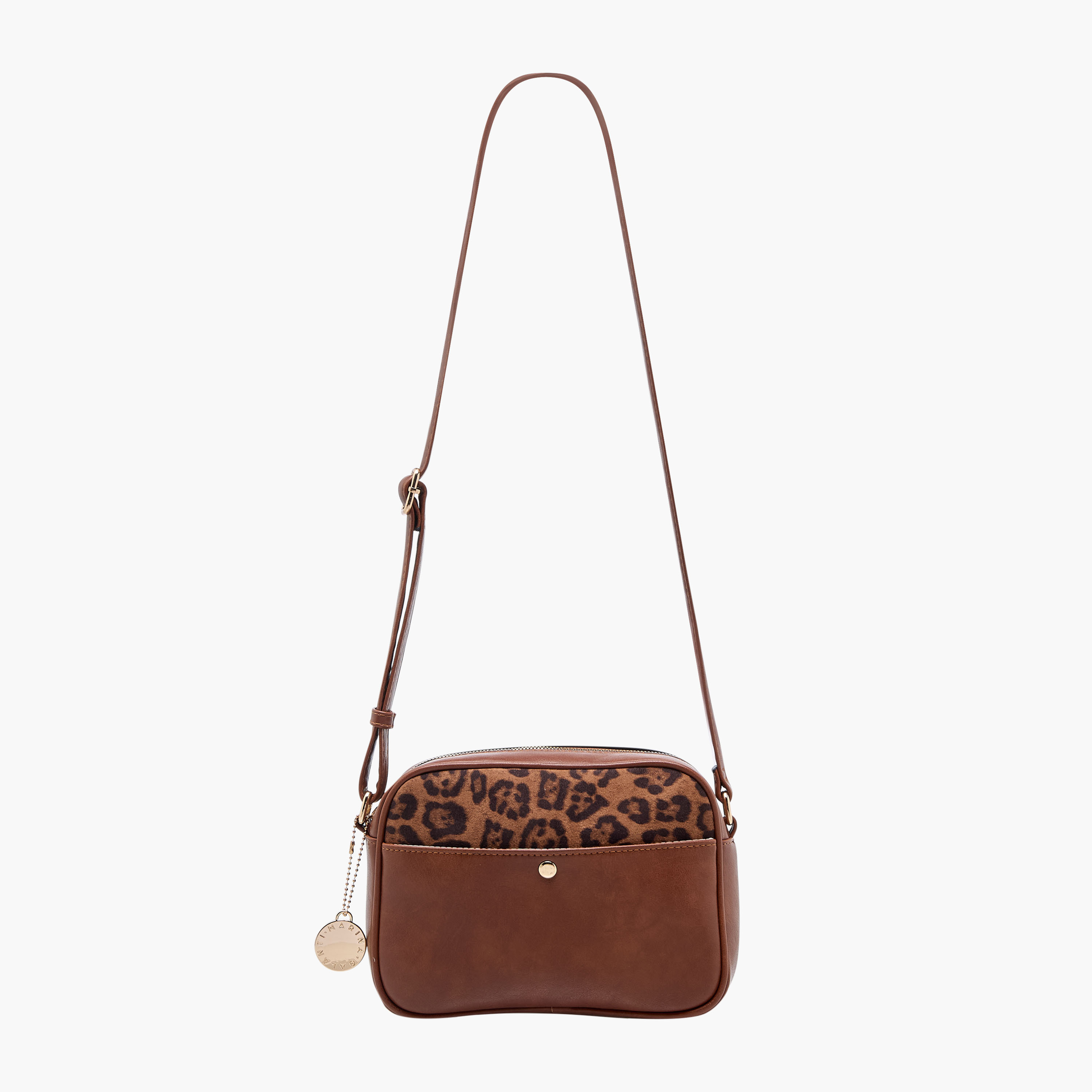 Marina Galanti Animal Textured Crossbody Bag with Adjustable Strap-women-bagsandwallets-handbags-image-3