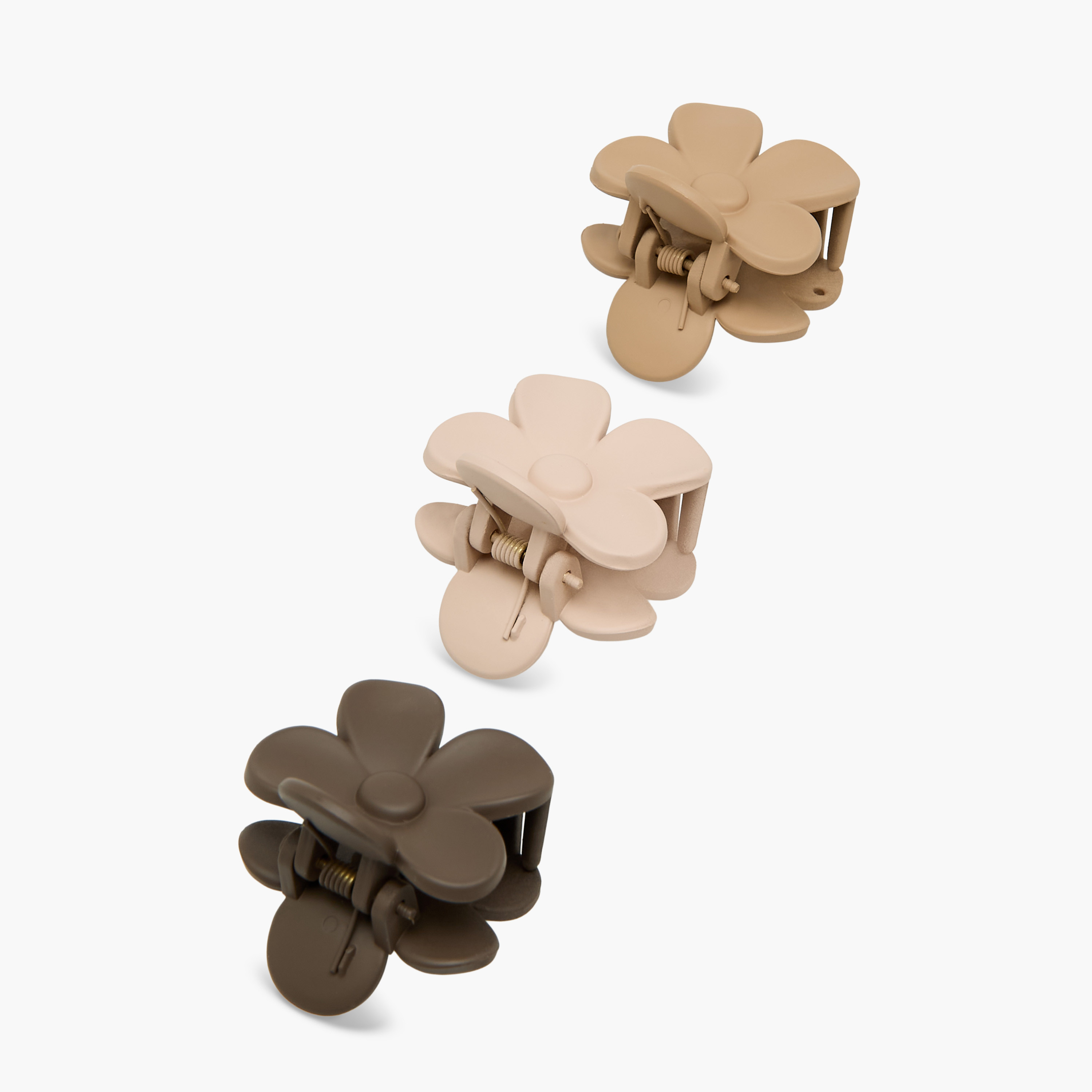 Pack of 3 Floral Hair Clamp with Matte Finish-women-hairaccessories-clamps-image-5