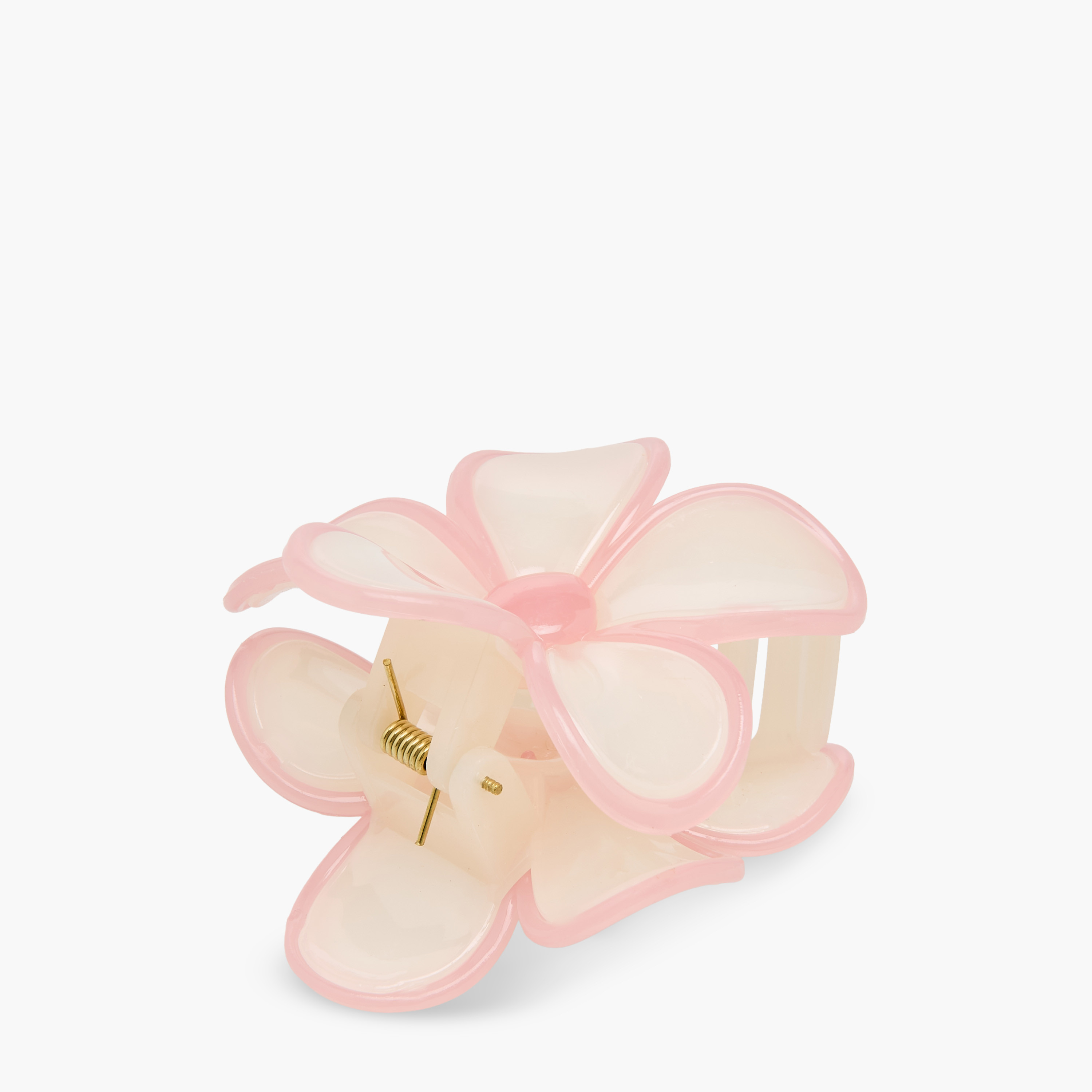Floral Hair Clamp with Matte Finish-women-hairaccessories-clamps-image-2