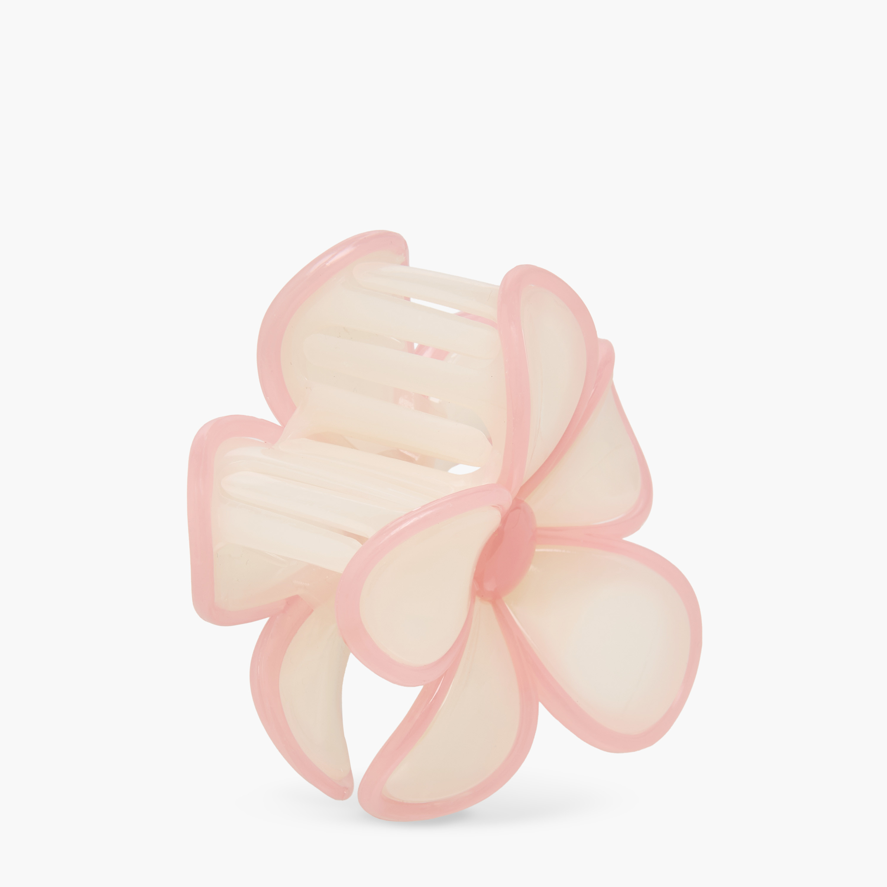 Floral Hair Clamp with Matte Finish-women-hairaccessories-clamps-image-3