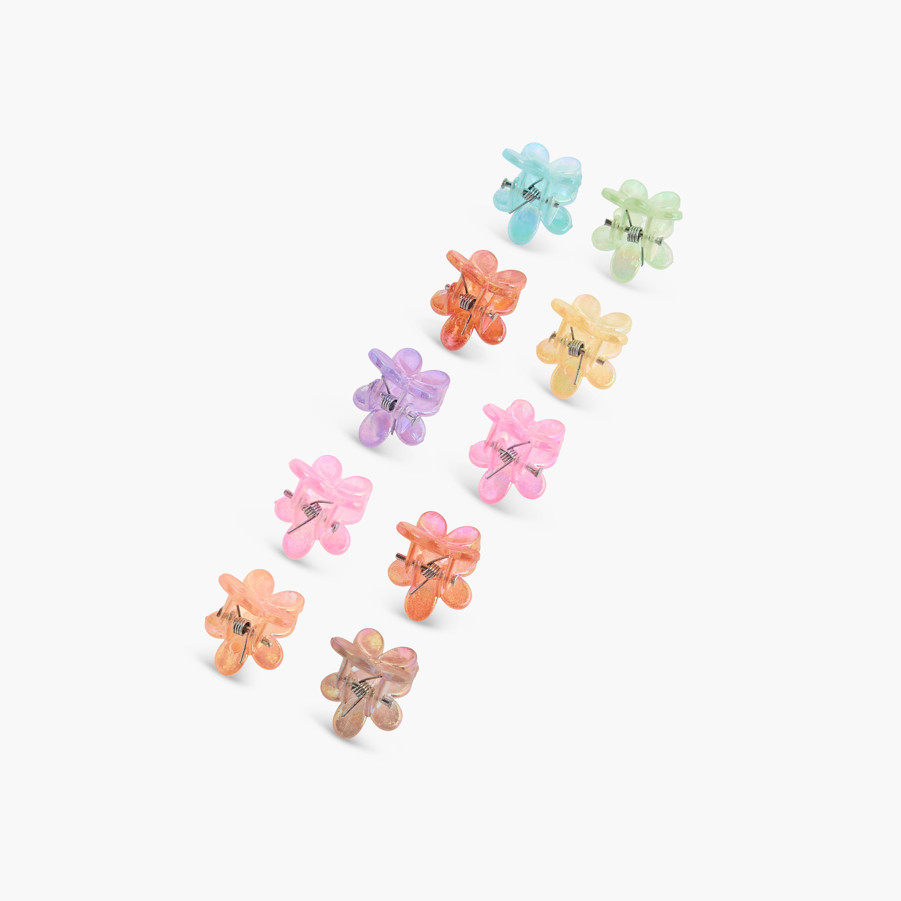 Pack of 10 Floral Hair Clamp-women-hairaccessories-clamps-image-7