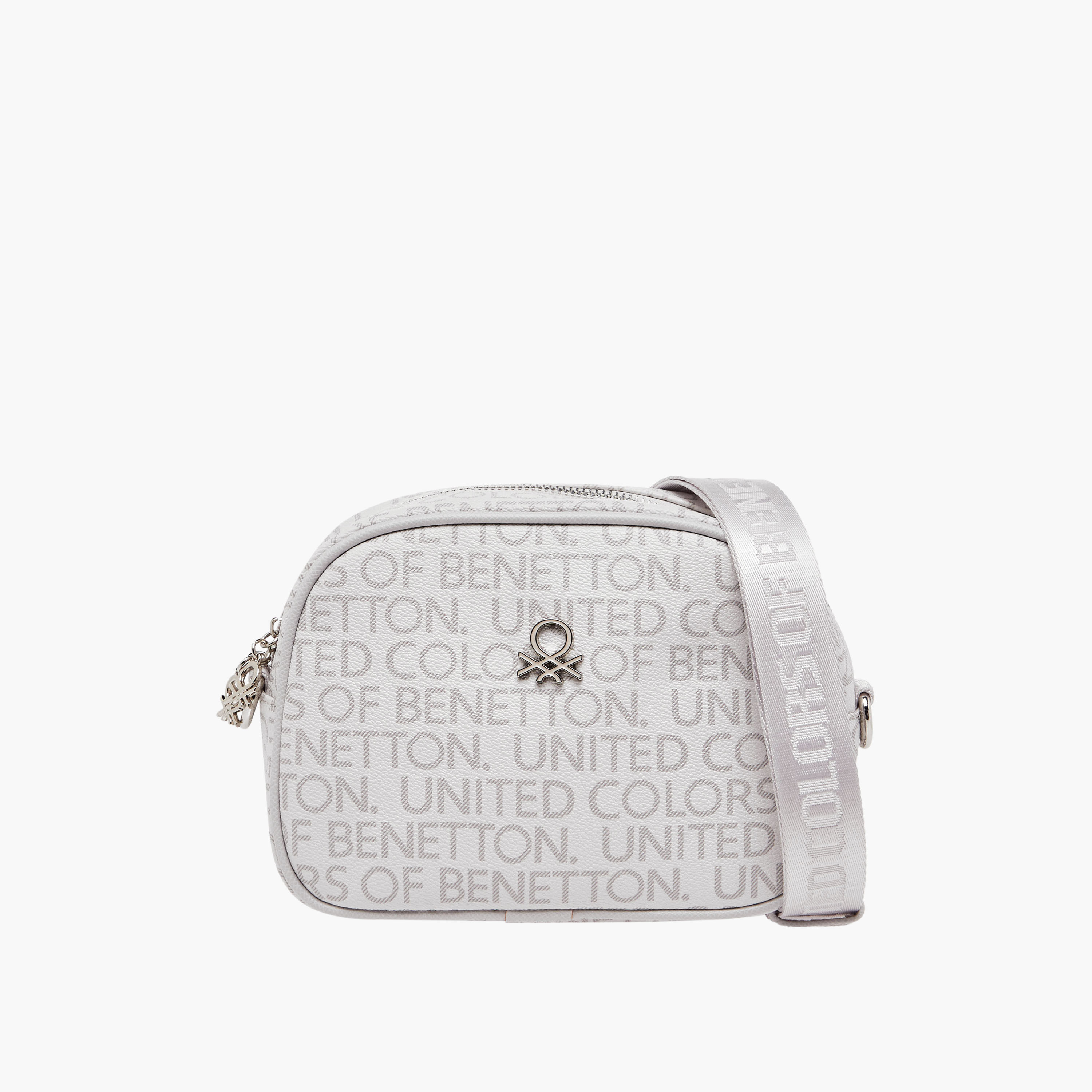UCB Logo Print Crossbody Bag with Adjustable Strap-women-bagsandwallets-handbags-image-1