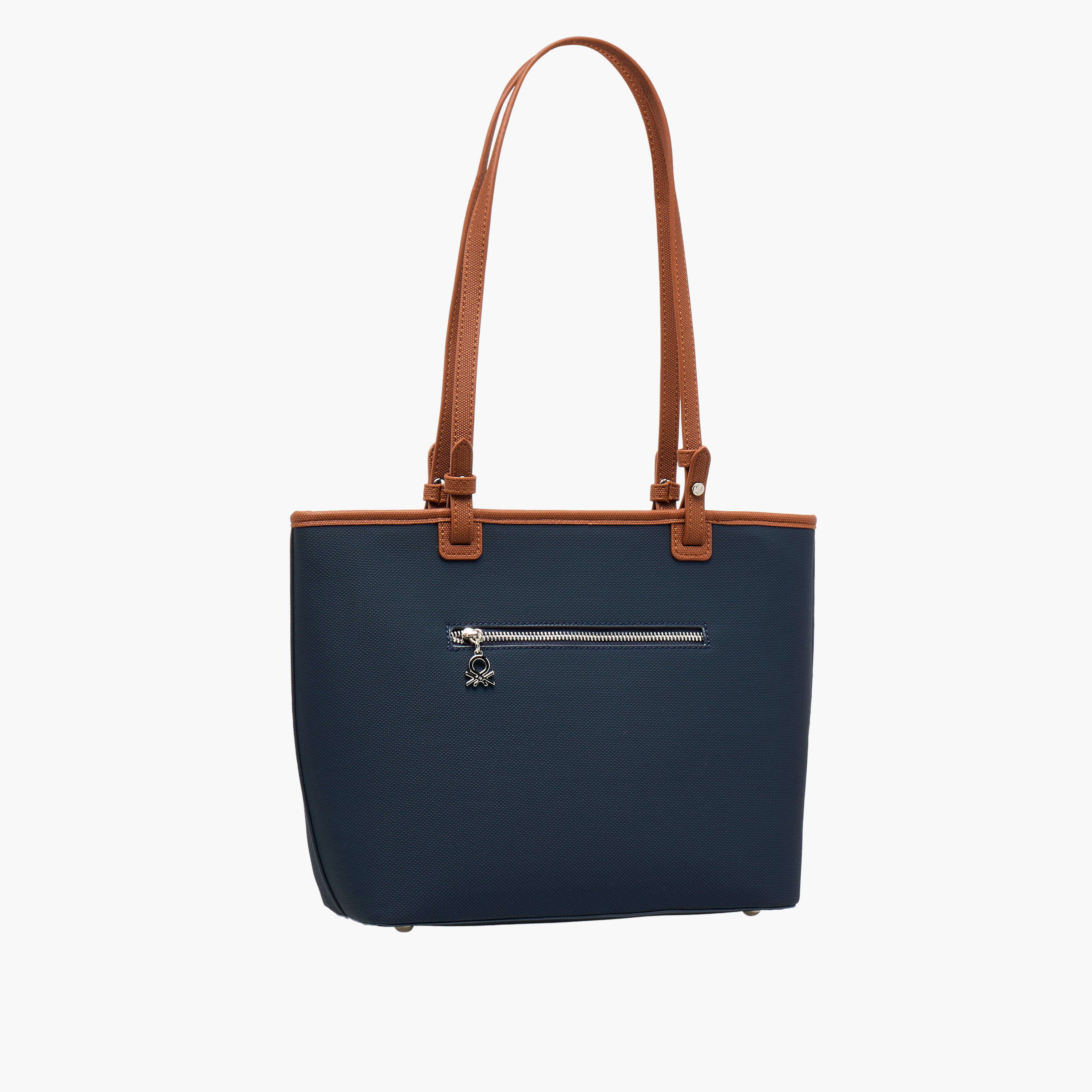 UCB Textured Logo Detail Tote Bag with Handles-women-bagsandwallets-handbags-image-4