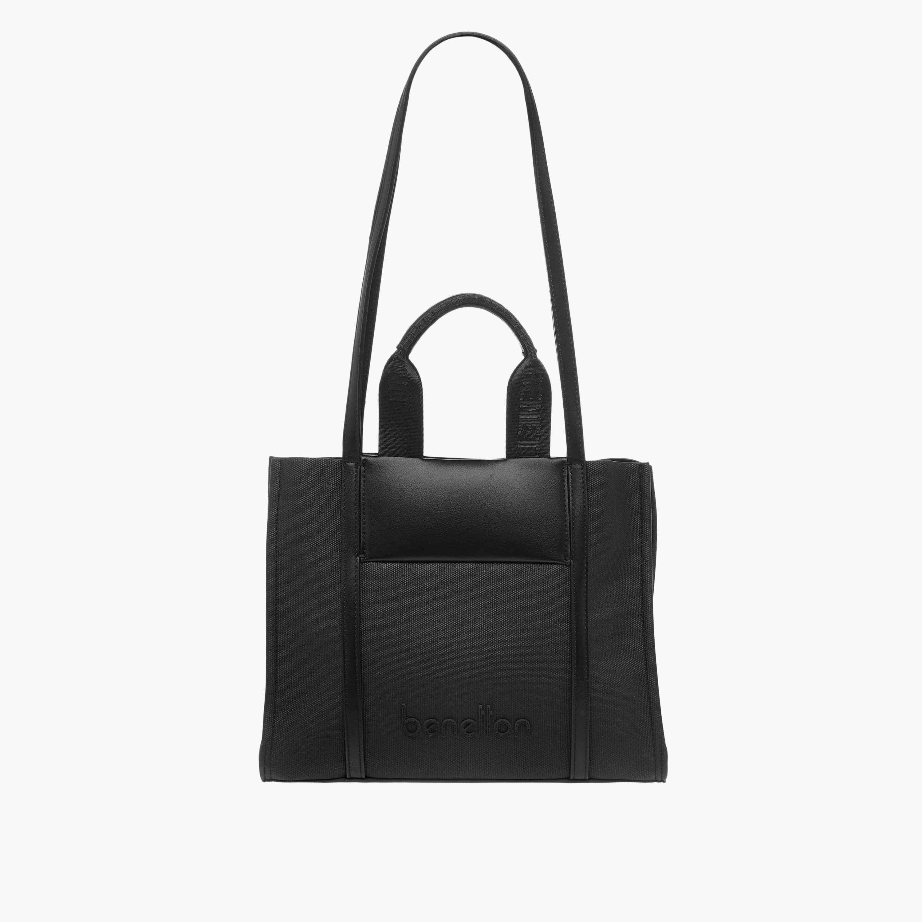 شنطة توتي بارزة الملمس بمقابض مزدوجة من يو سي بي-women-bagsandwallets-handbags-image-1