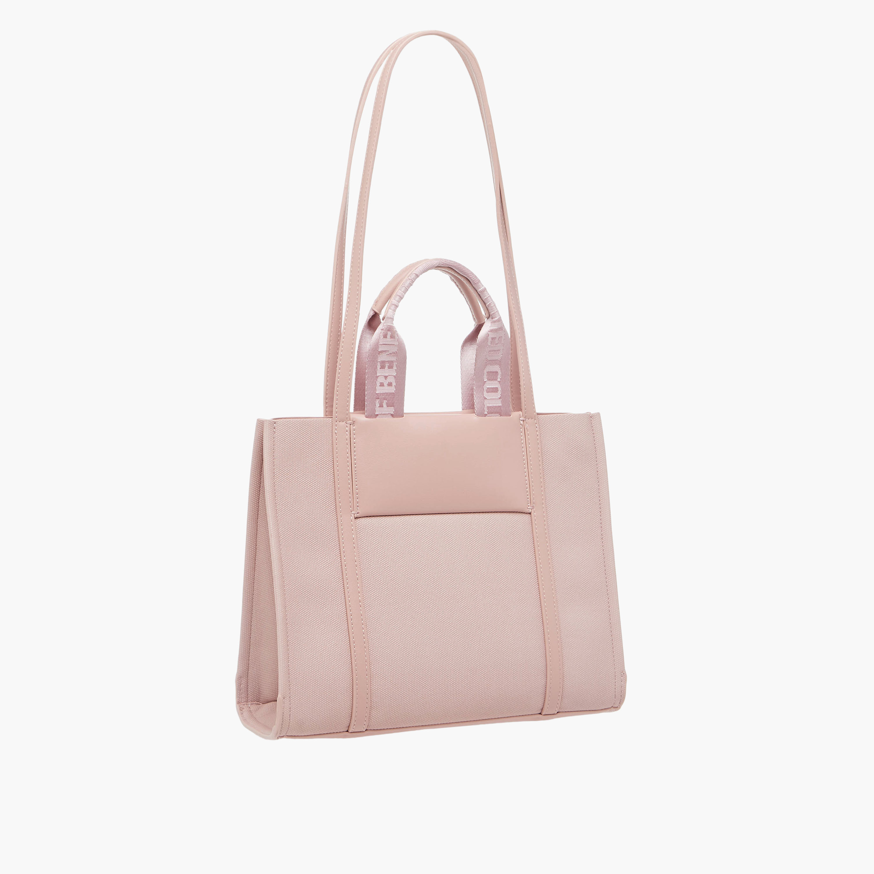 UCB Textured Tote Bag with Double Handle-women-bagsandwallets-handbags-image-4