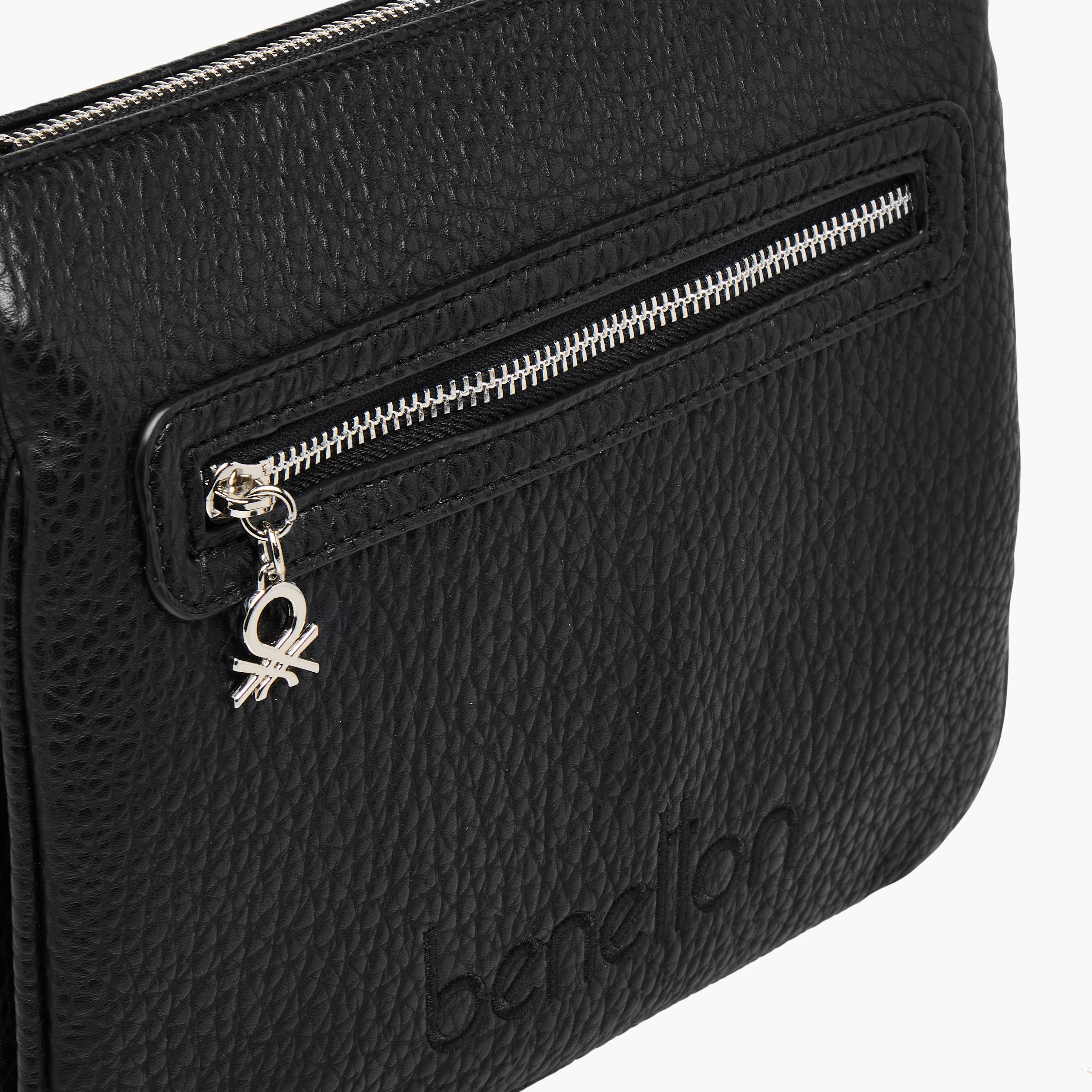 UCB Textured Crossbody Bag with Detachable Strap-women-bagsandwallets-handbags-image-4