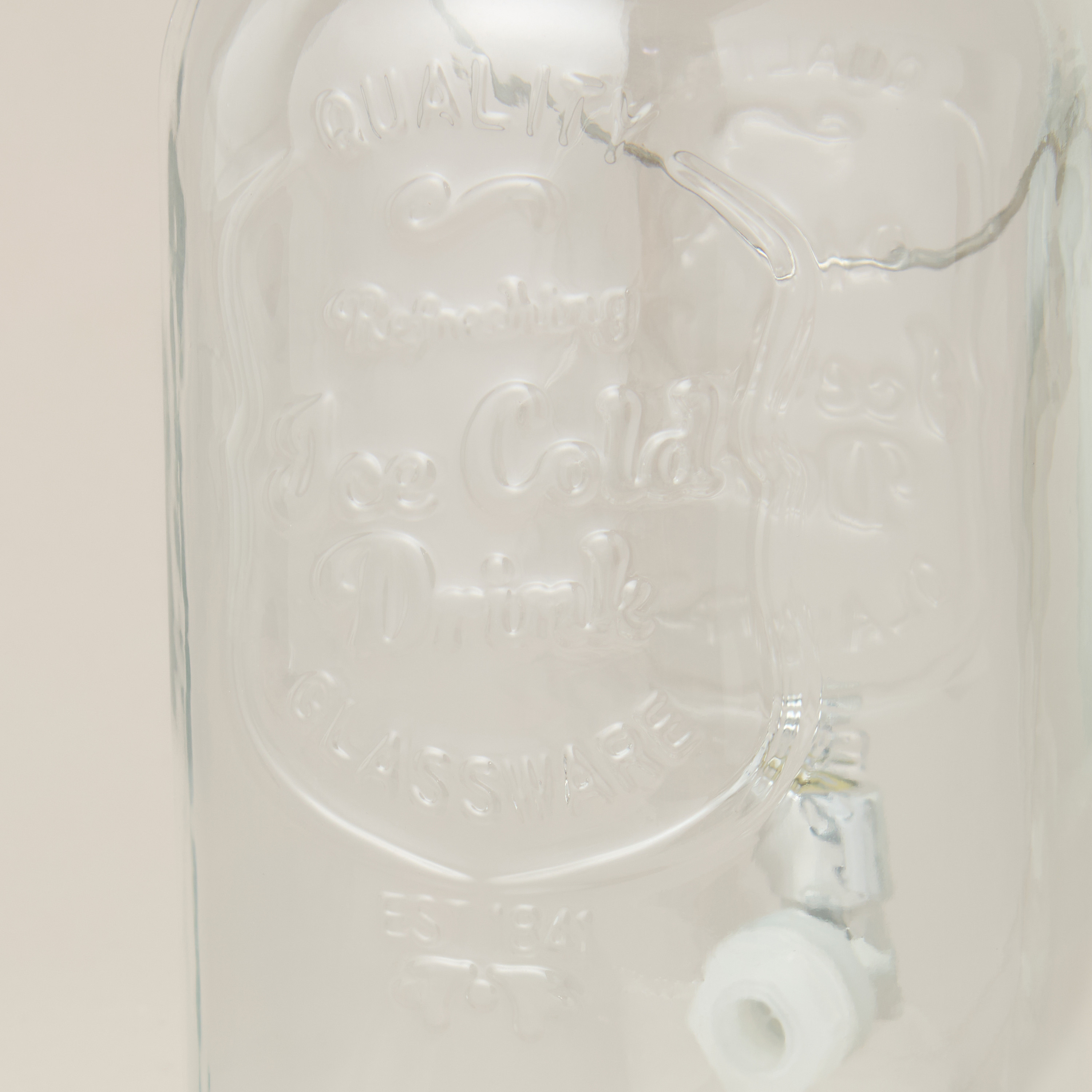 Textured Glass Beverage Dispenser - 3 L-household-dining-drinkserveware-dispensers-image-6