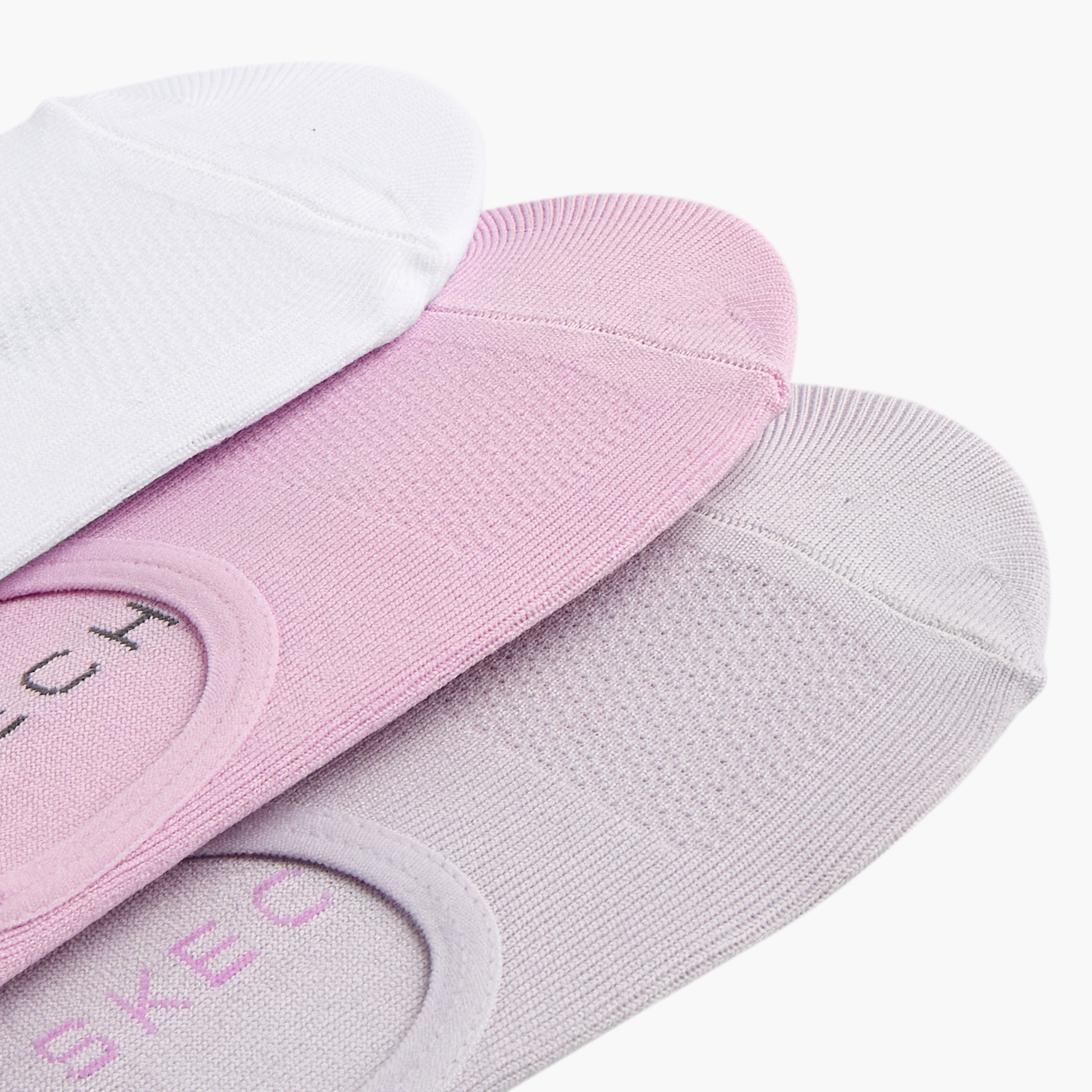 Skechers Solid No Show Sports Socks - Set of 3-women-socksandstockings-image-3