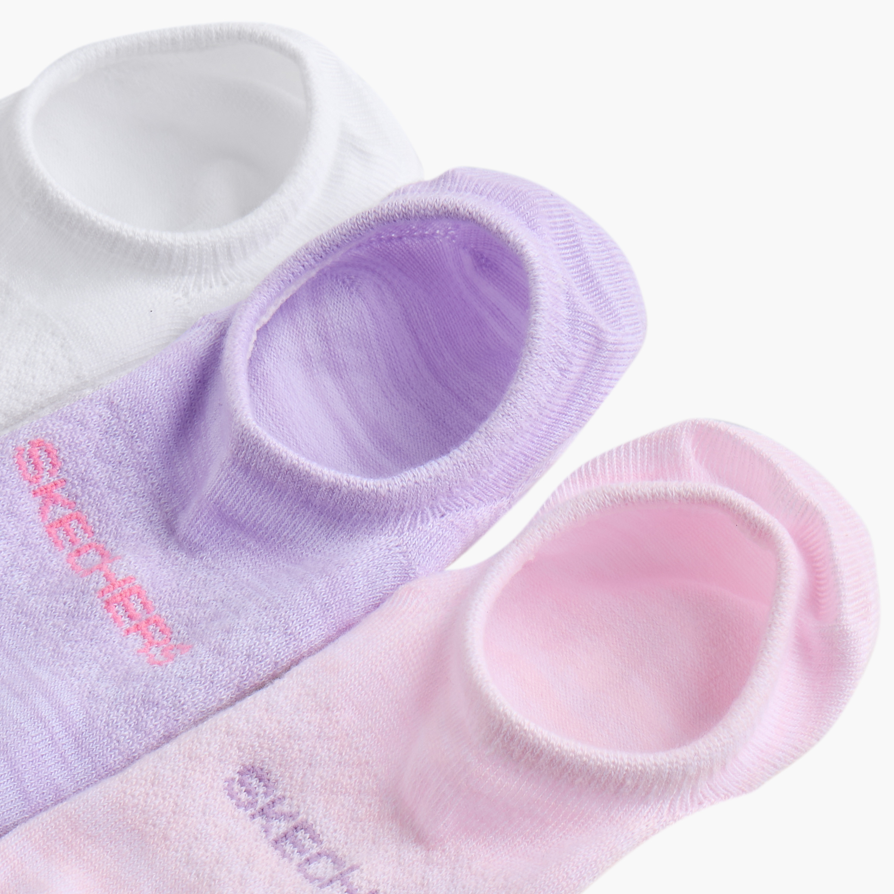 Skechers Solid No Show Sports Socks - Set of 3-women-socksandstockings-image-4