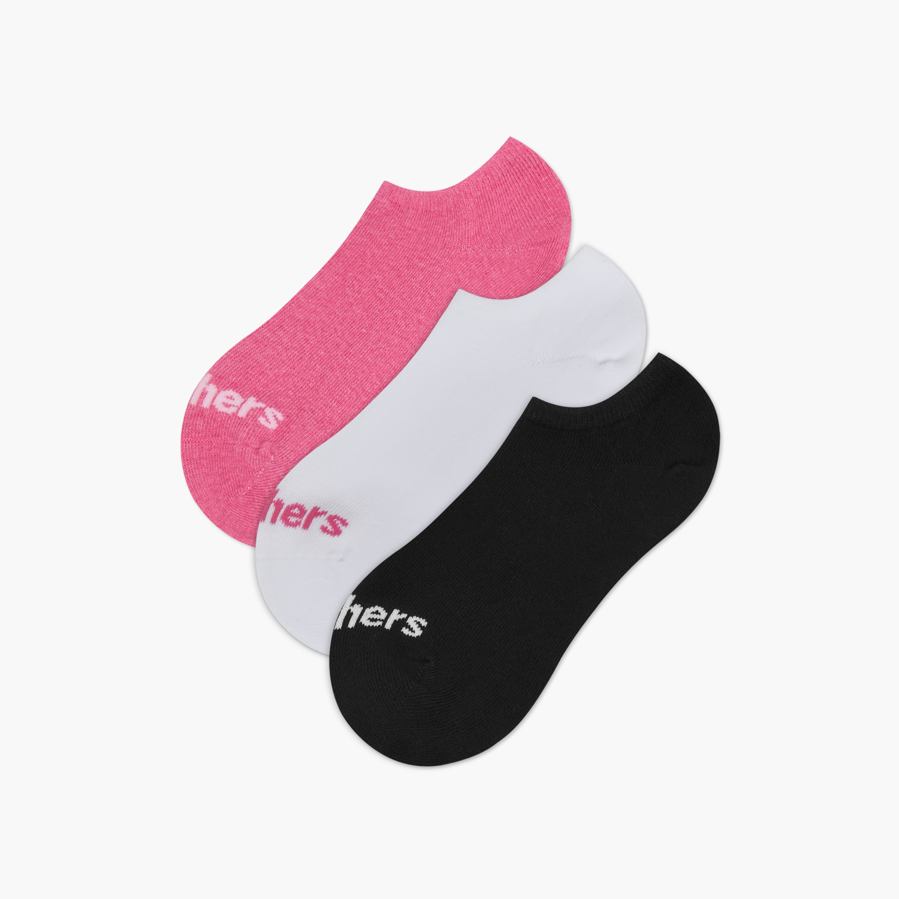 جوارب غير مرئية غير تيري بطبعات شعار من سكيتشيرز - طقم من 3-girls-accessories-socks-image-1