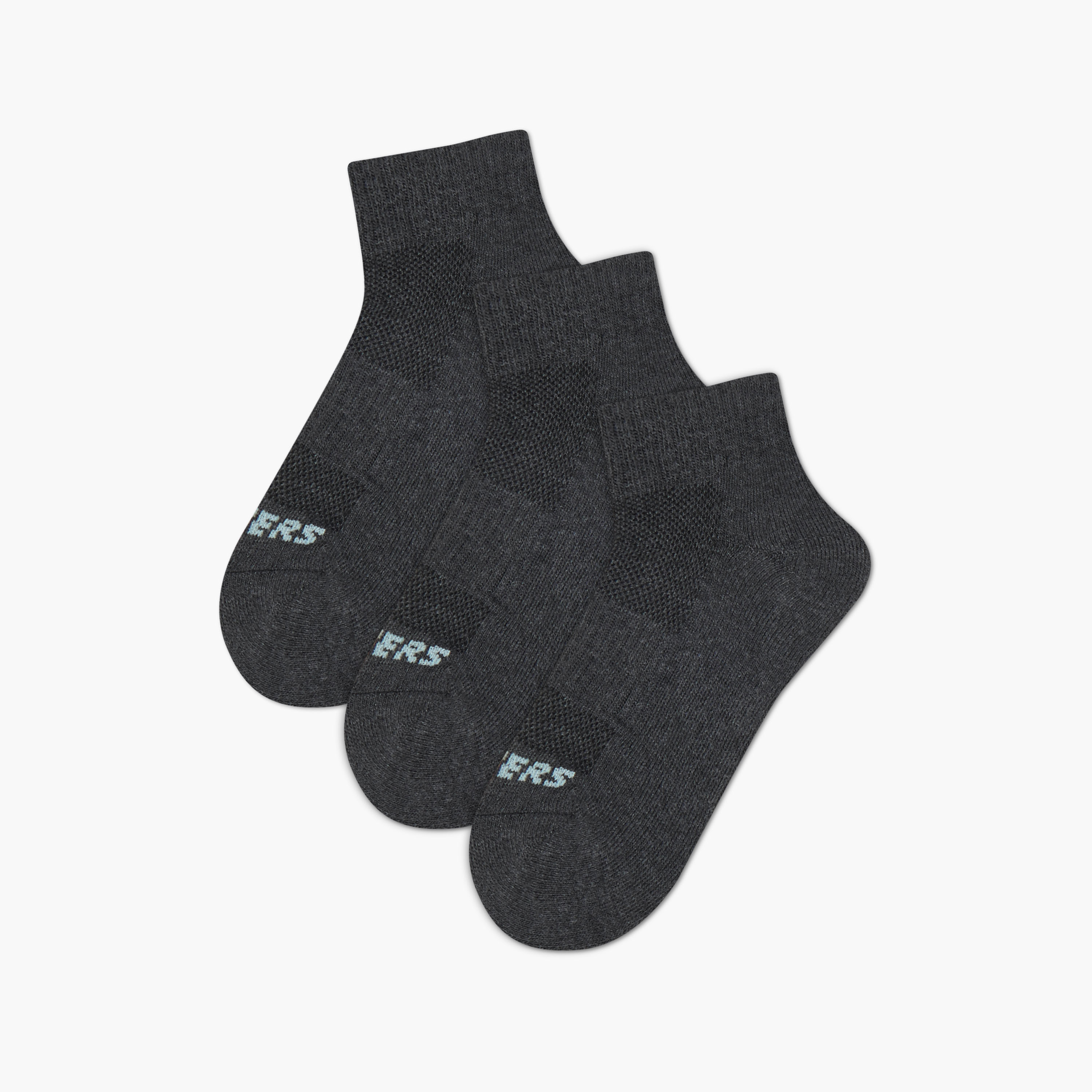 جوارب بطول متوسط تيري بطبعات شعار من سكيتشيرز - طقم من 3-girls-accessories-socks-image-1