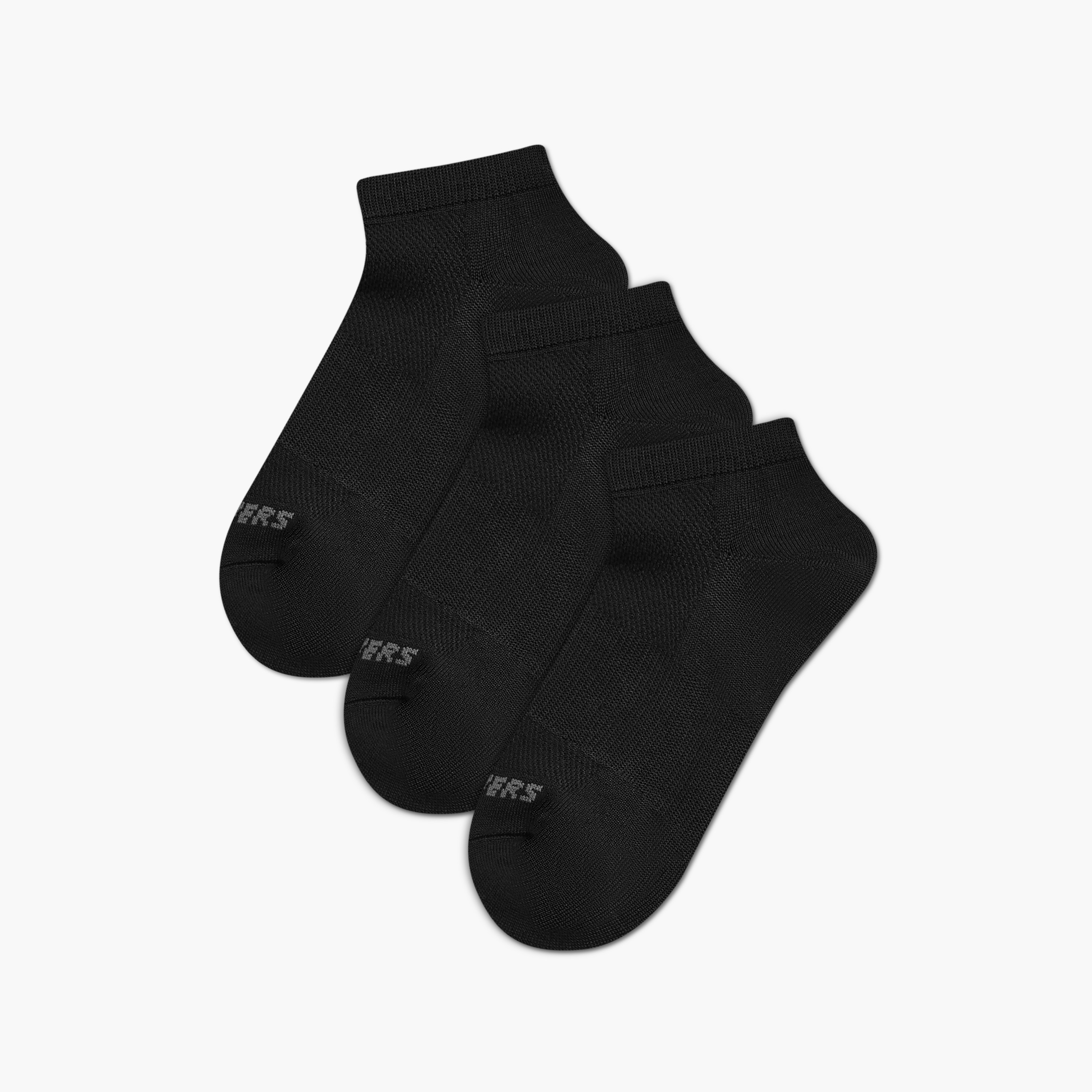 طقم جوارب سادة 3 أزواج بطول الكاحل من سكتشرز-girls-accessories-socks-image-1