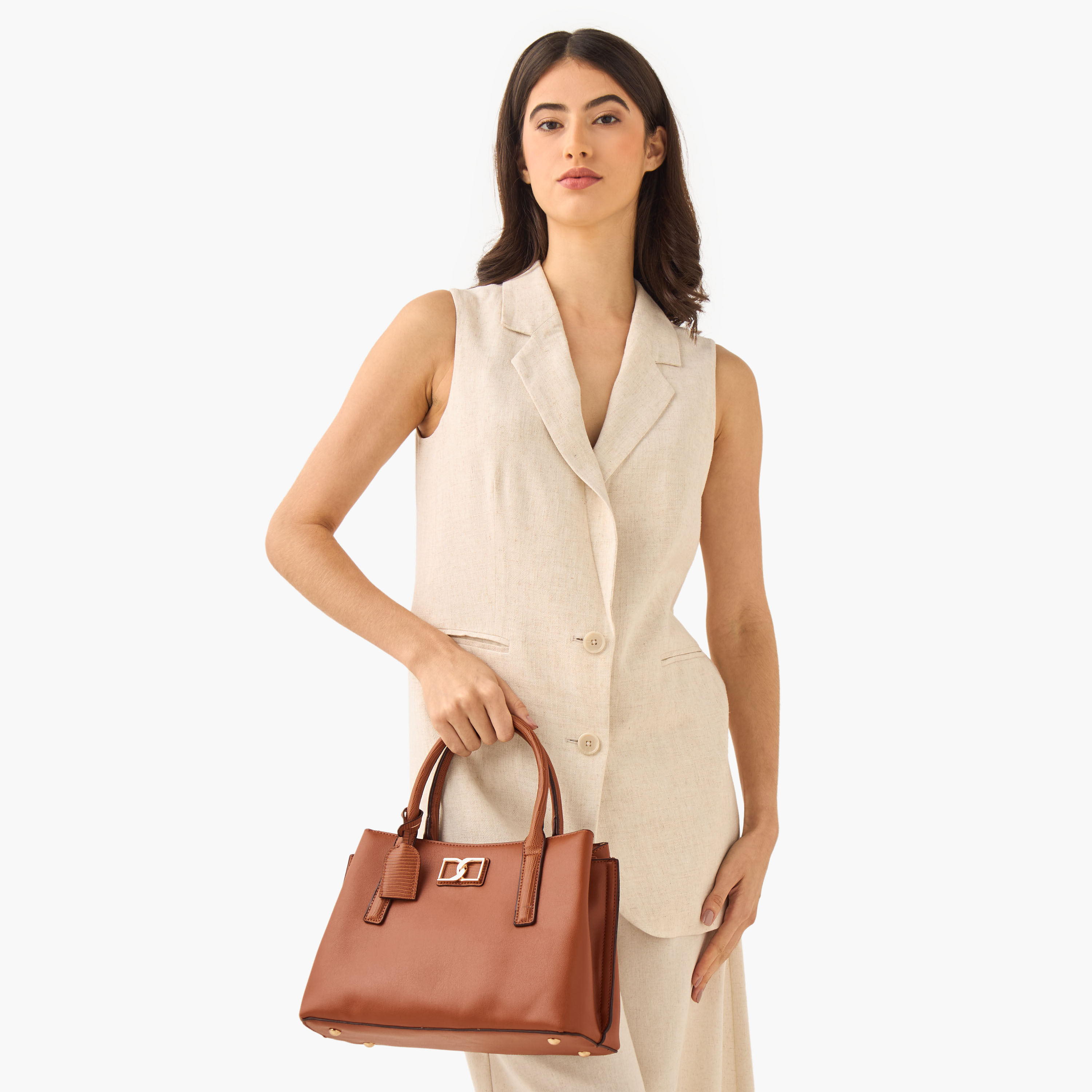 Sasha Textured Tote Bag with Detachable Strap-women-bagsandwallets-handbags-image-2