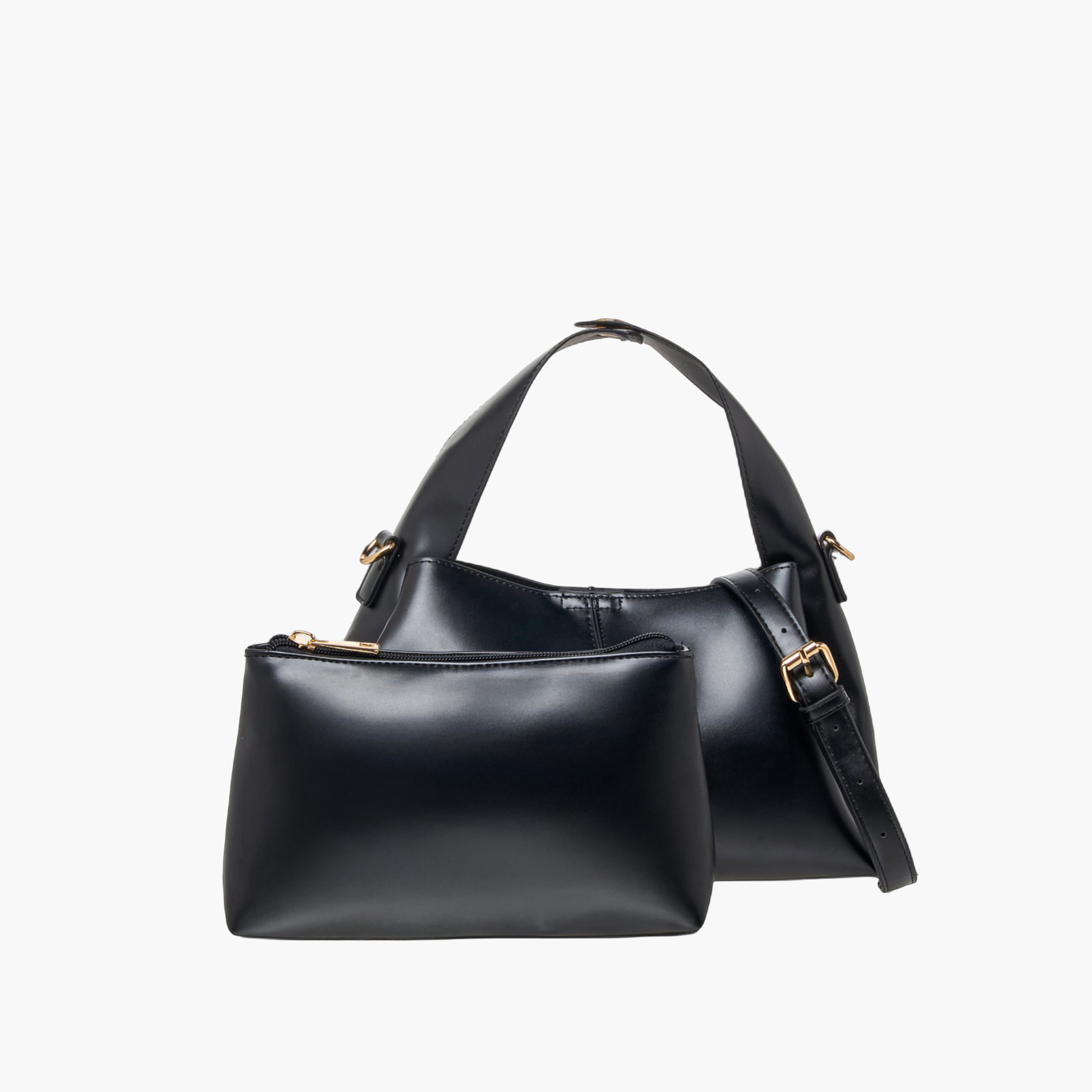 Sasha Solid Hobo Bag with Pouch-women-bagsandwallets-handbags-image-1
