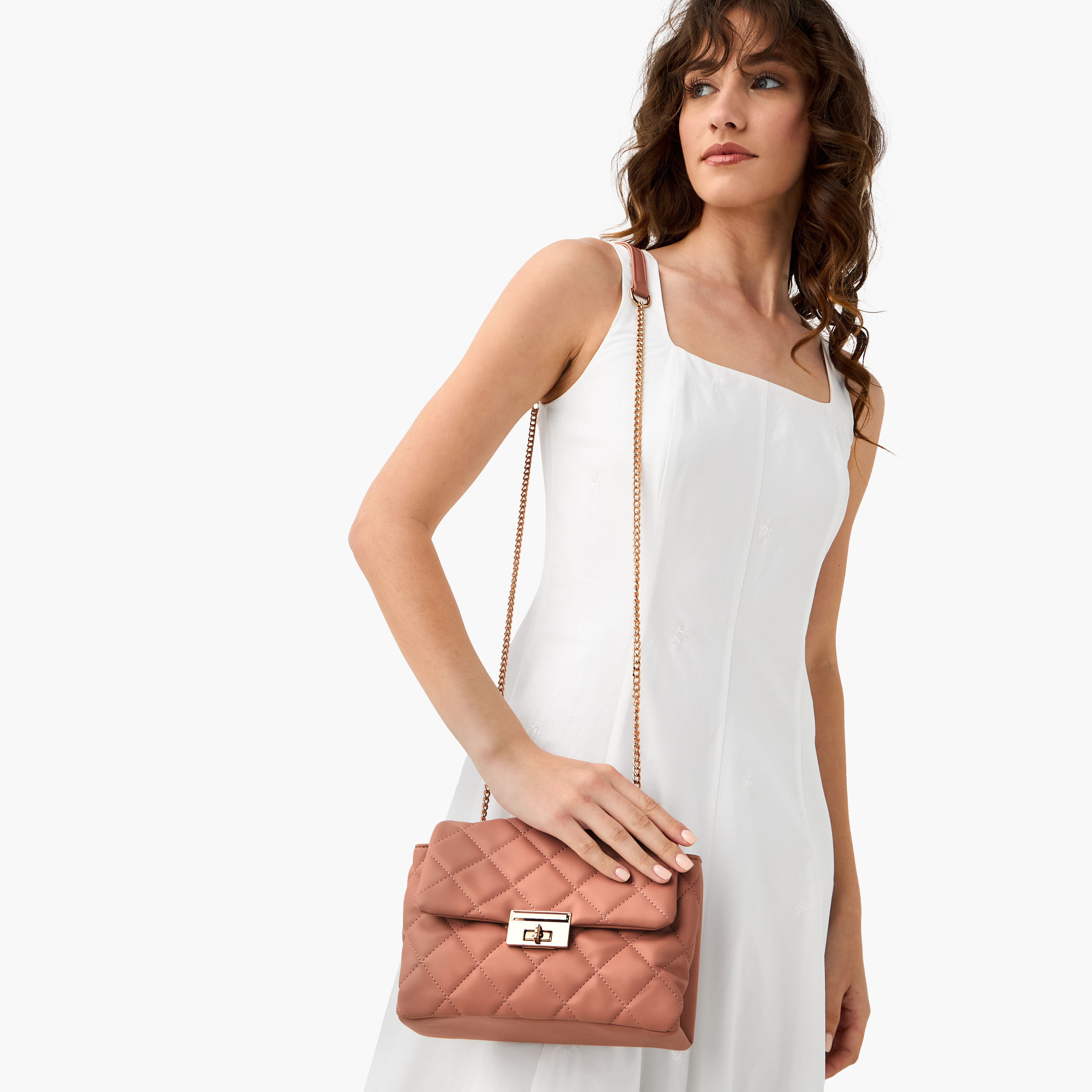 شنطة كروس بودي مبطنة بإغلاق قفل من أدور-women-bagsandwallets-handbags-image-2