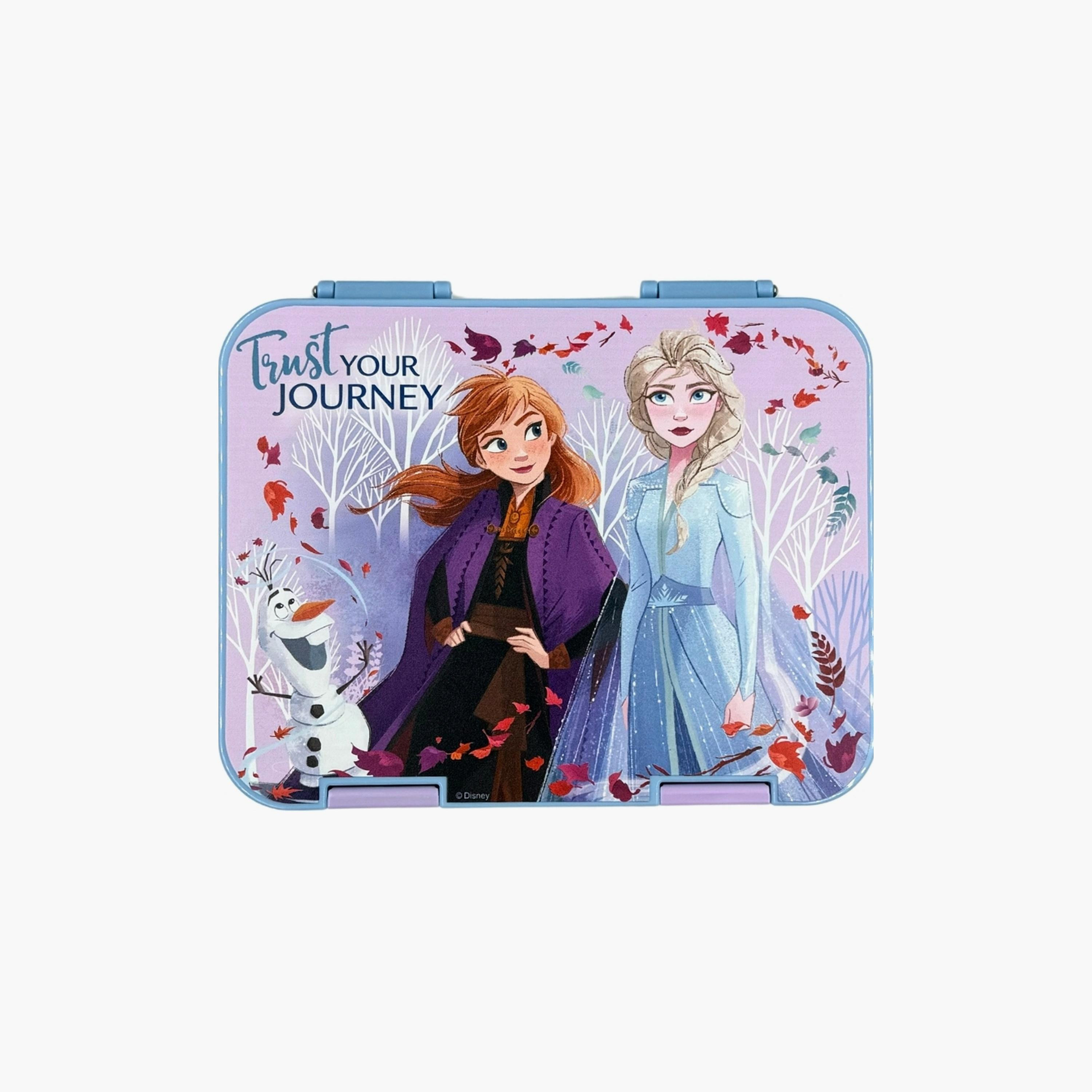 Disney Elsa & Anna Double Button Lock Tritan Lunch Box - Multicolour-school-lunchessentials-lunchboxes-image-1