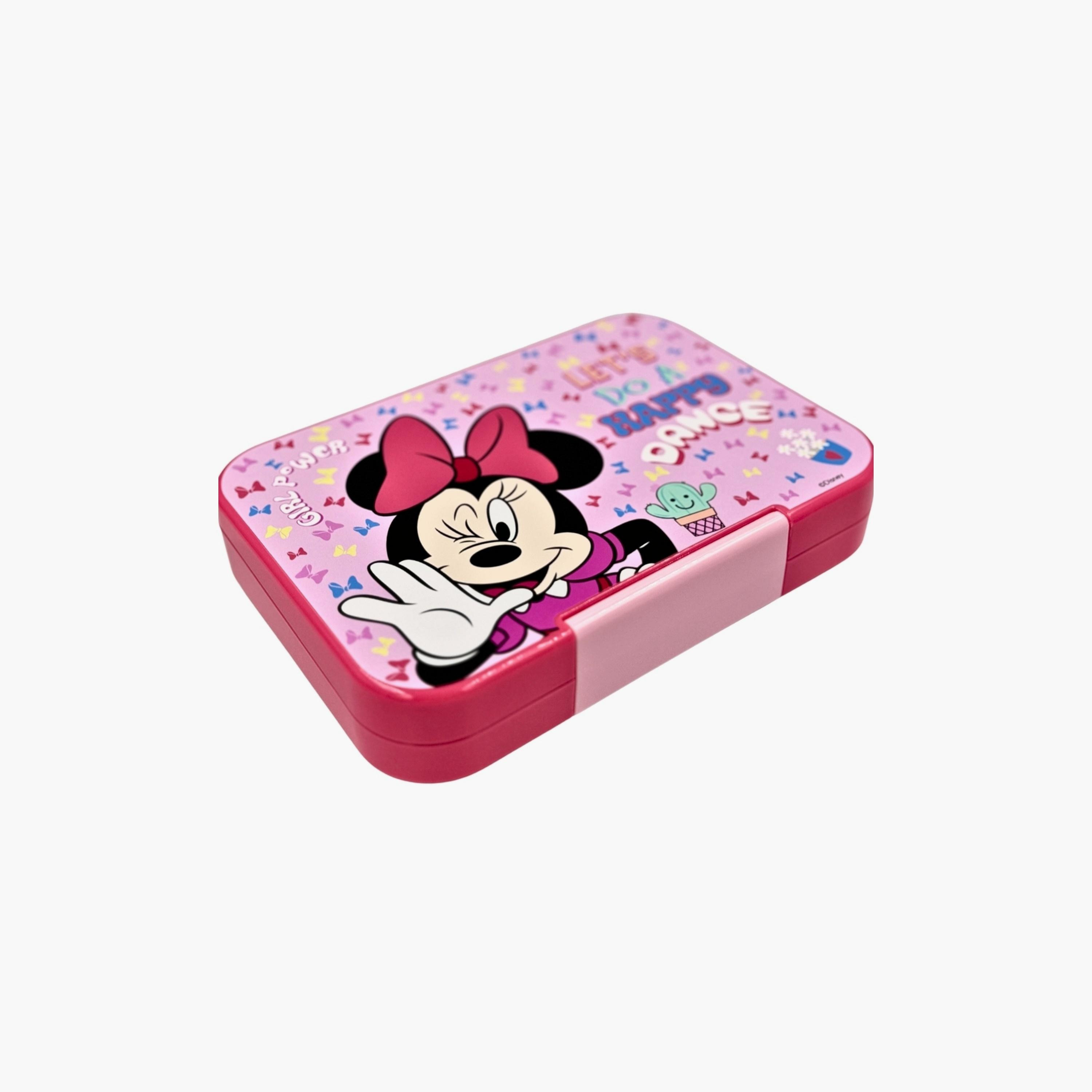 Disney Minnie Single Button Lock Tritan Lunch Box - Pink & Red-school-lunchessentials-lunchboxes-image-4