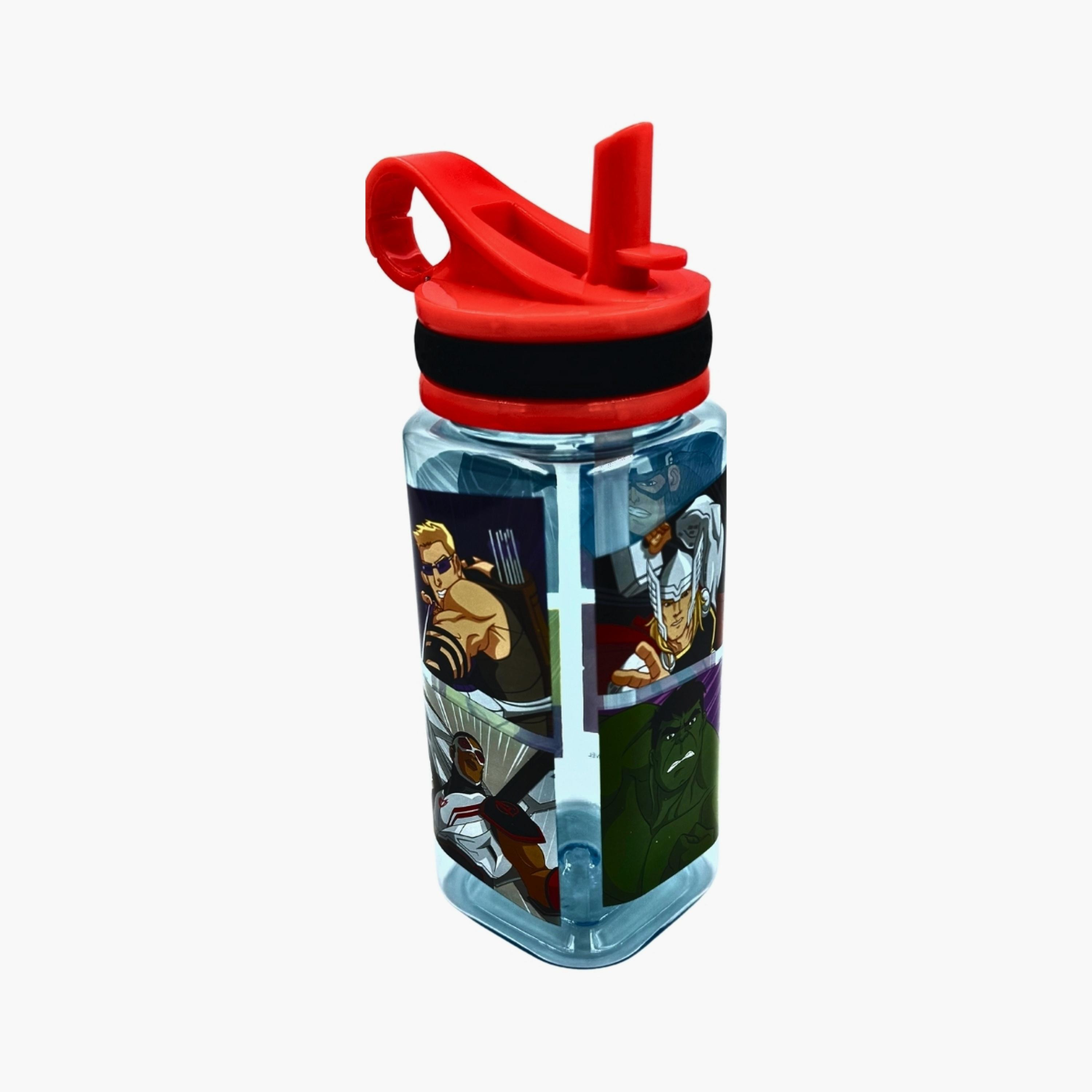 زجاجة مياه بماصة مارفل ذا أفينجرز - 480 مل-school-waterbottles-image-1