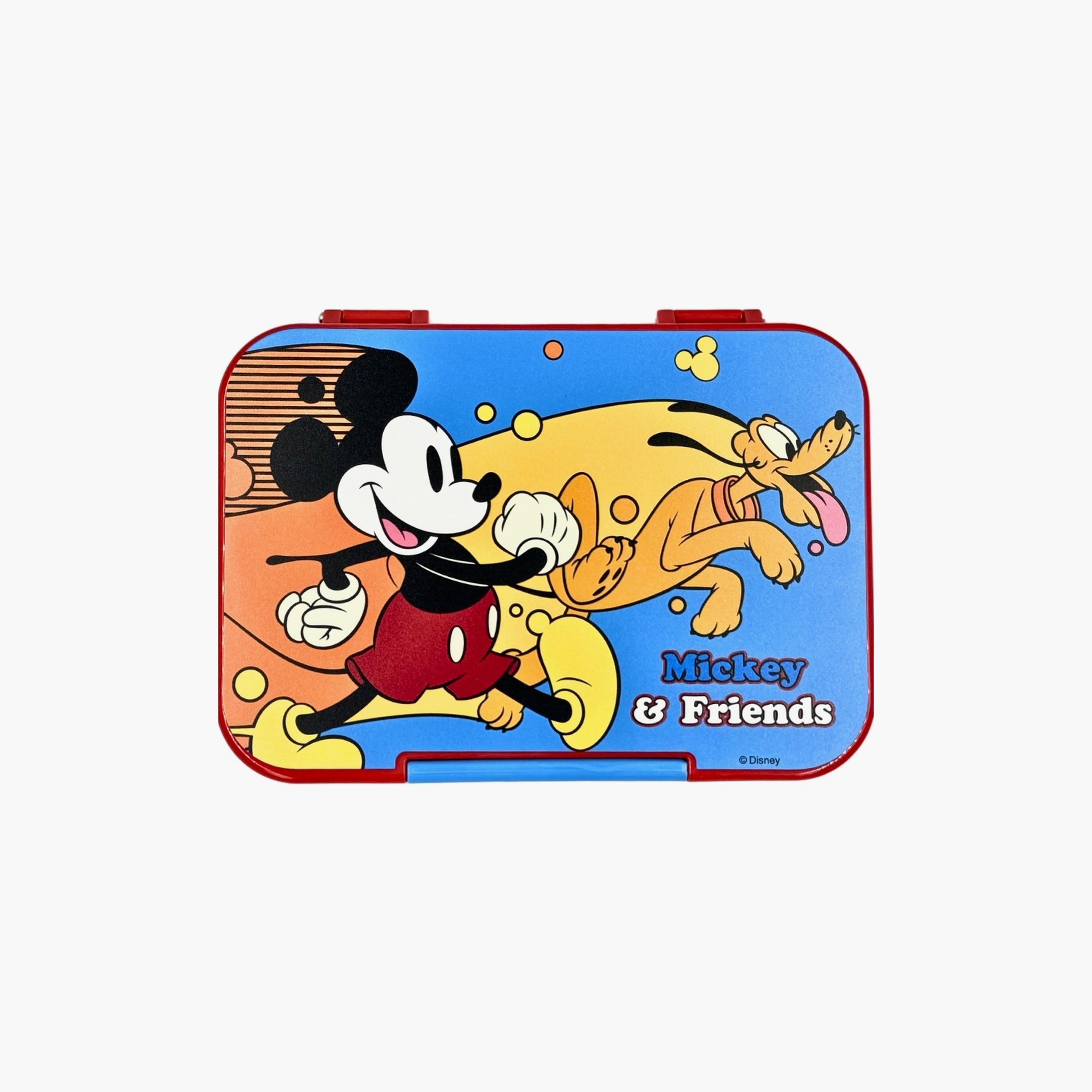Disney Mickey & Friends Single Button Lock Tritan Lunch Box - Blue & Red-school-lunchessentials-lunchboxes-image-1