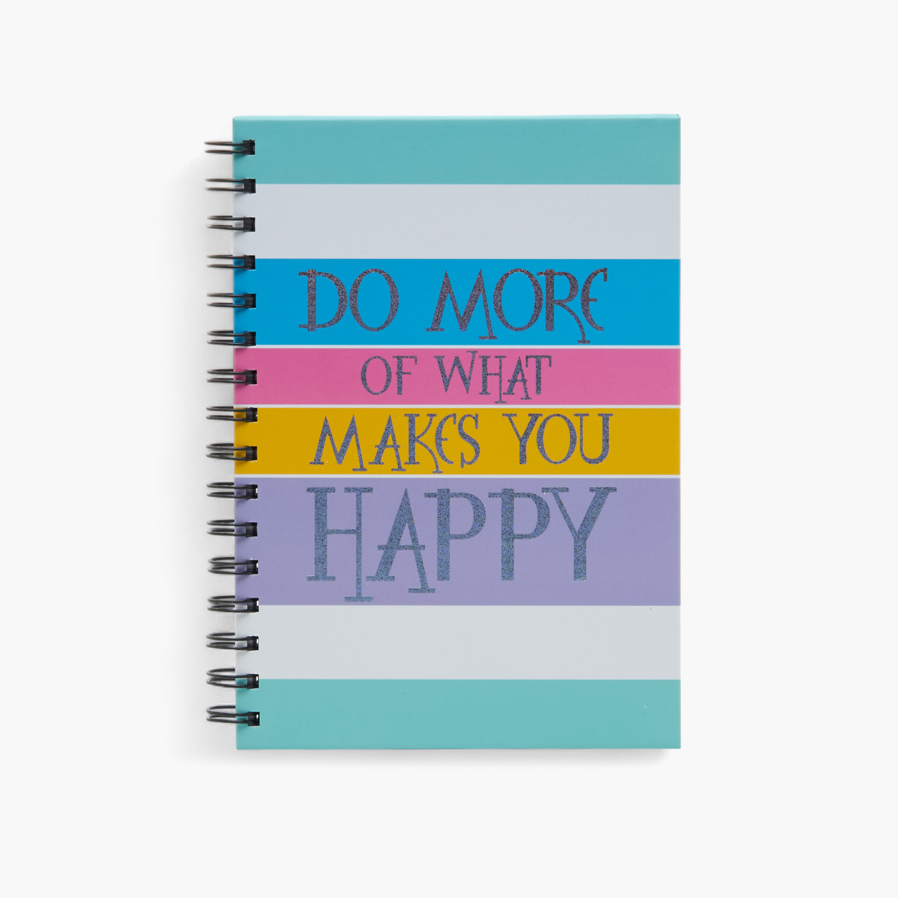 Slogan Print A5 Notebook with Spiral Binding - 80 Pages-school-stationery-notebooks-image-1