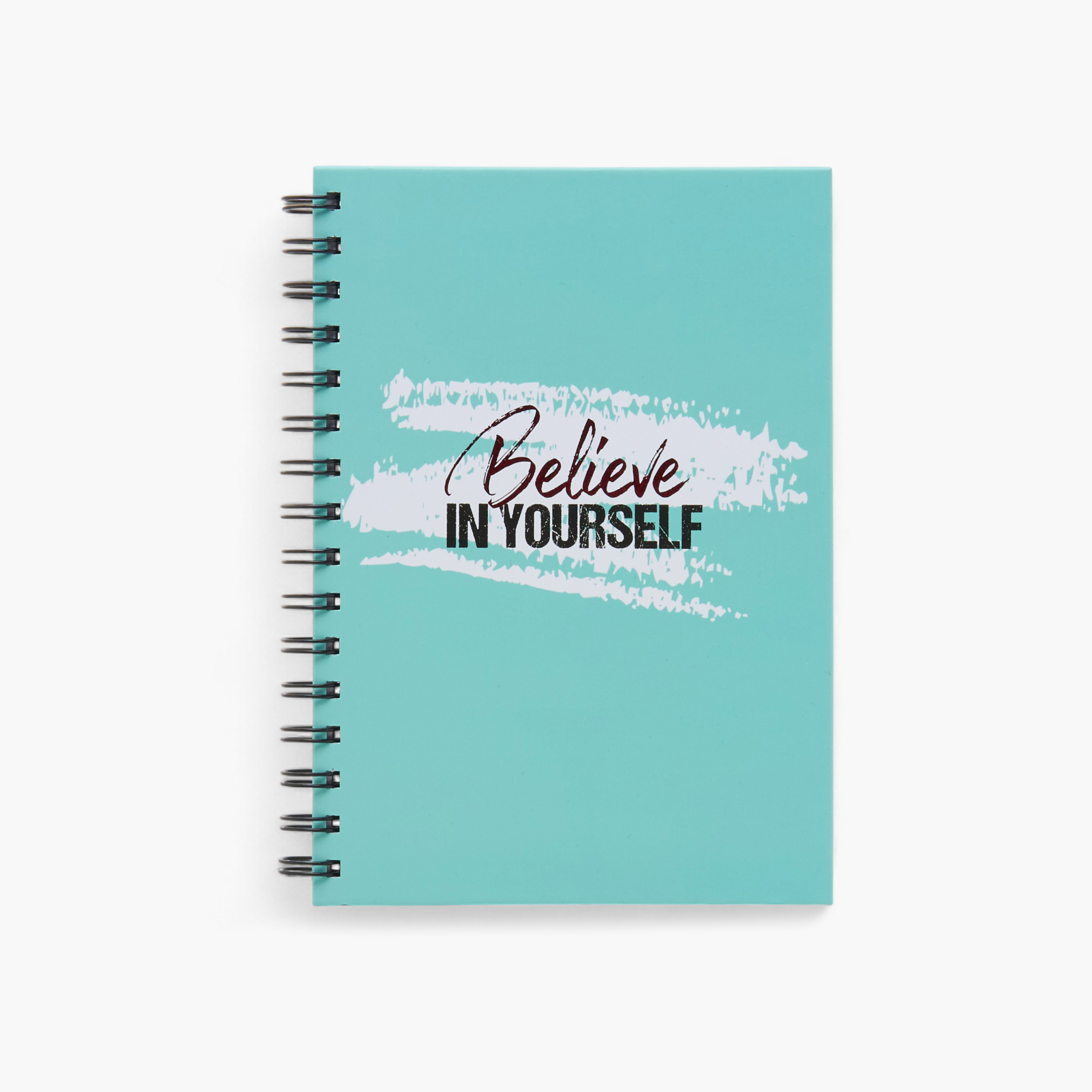 Slogan Print A5 Notebook with Spiral Binding - 80 Pages-school-stationery-notebooks-image-1
