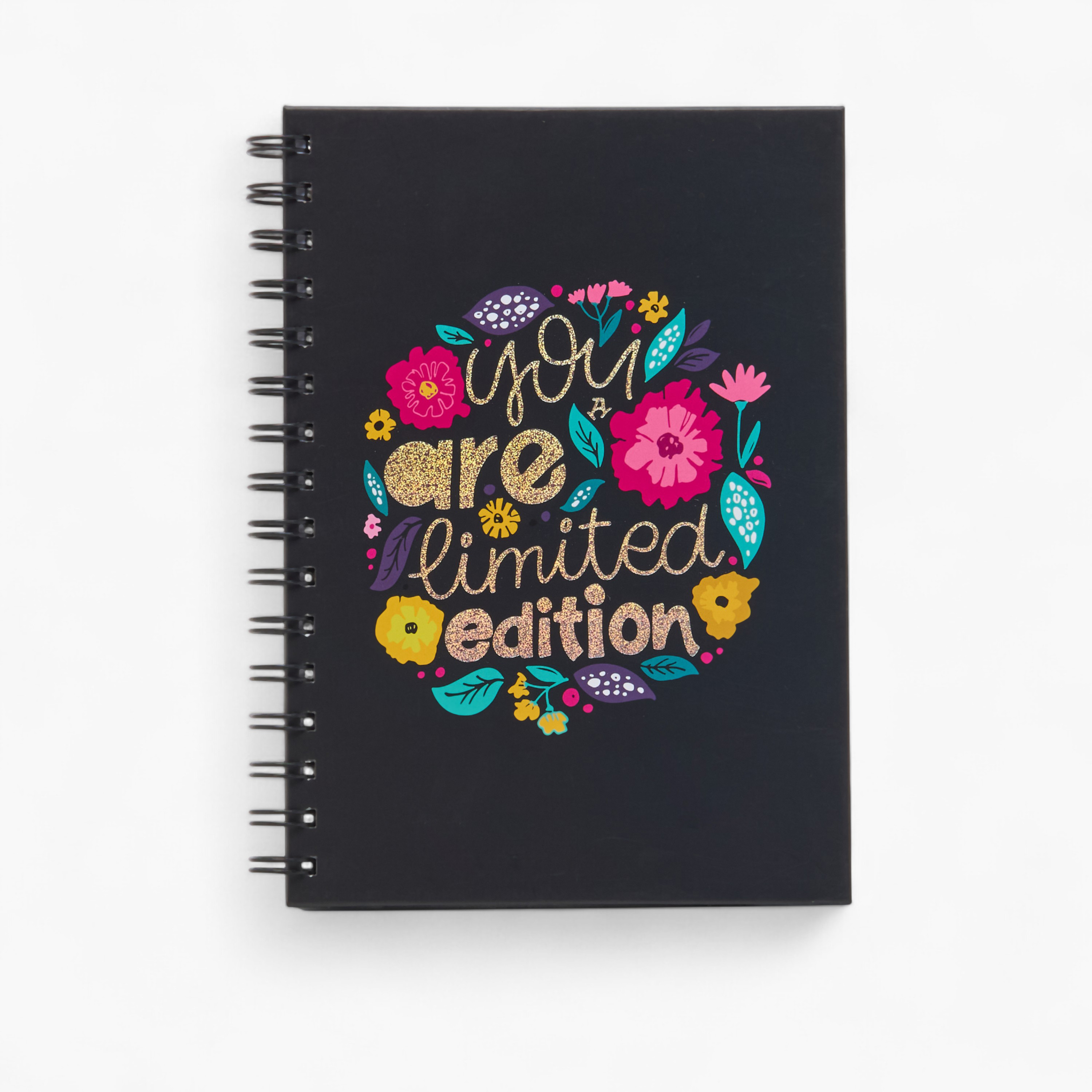Slogan Print A5 Notebook with Spiral Binding - 80 Pages-school-stationery-notebooks-image-1